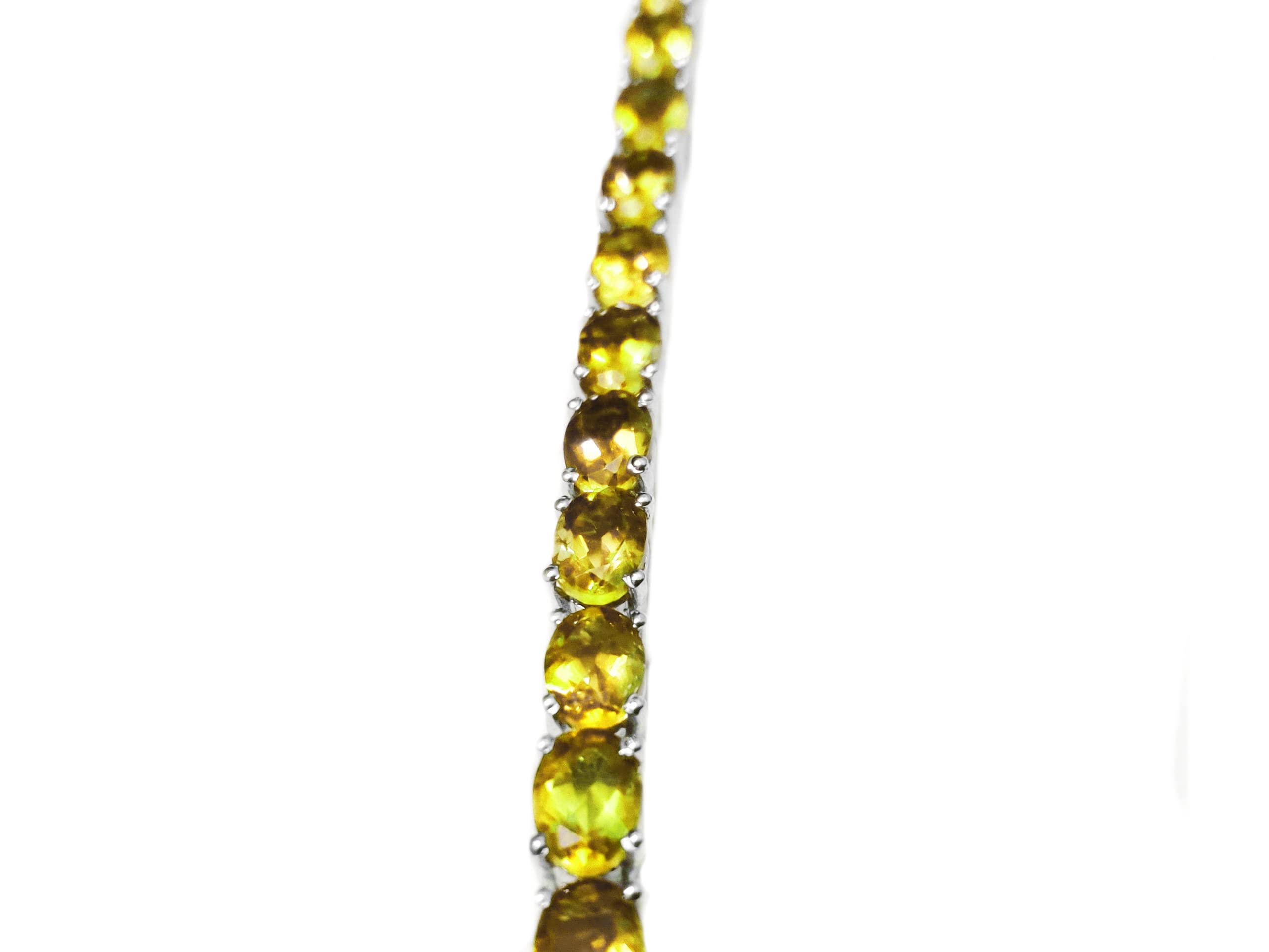 5x7 mm Oval Citrine Tennis Bracelet - 925 Sterling Silver Yellow Stone Jewelry for Women - November Birthstone Gift for Her - Perfect for Weddings, Anniversaries & Everyday Elegance