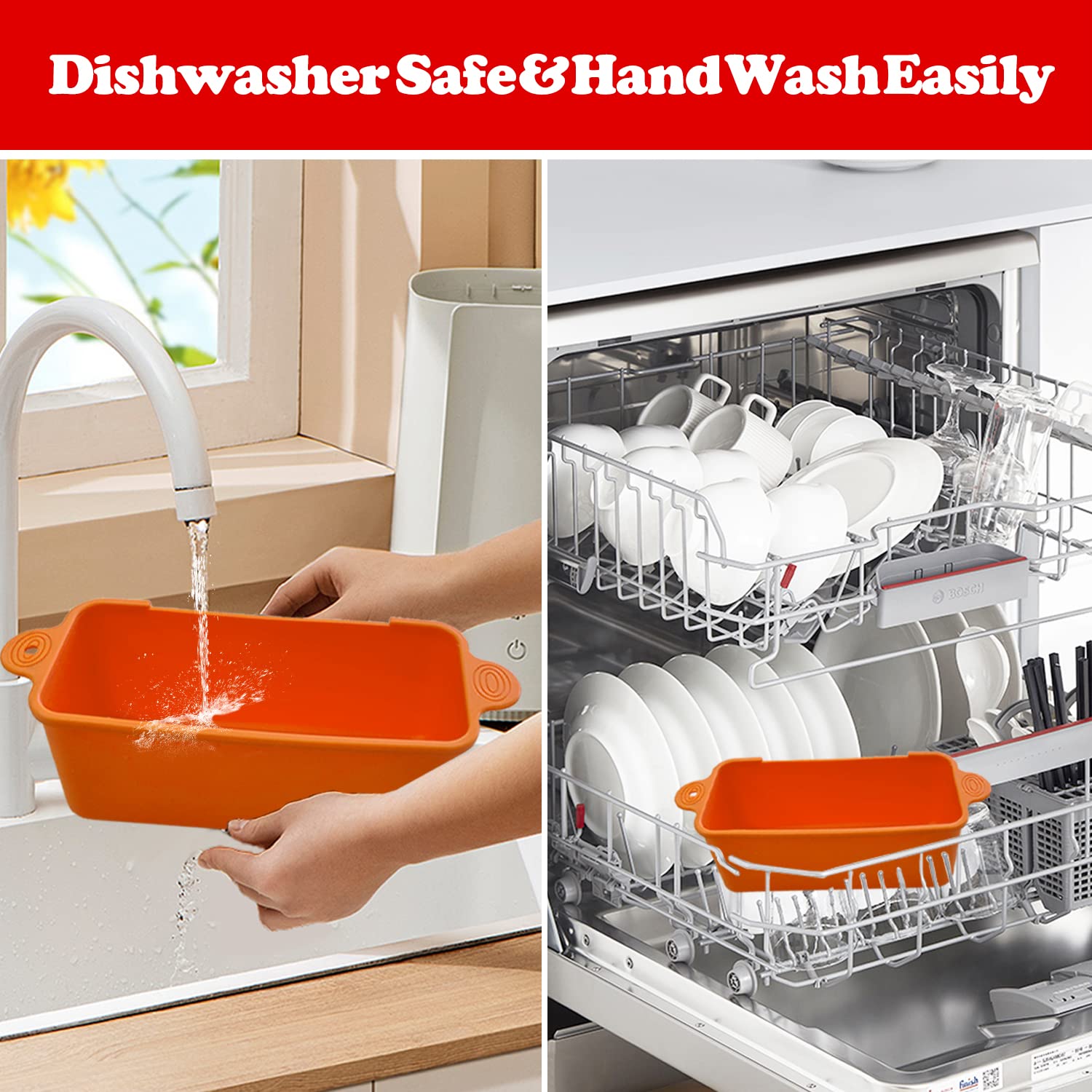 2 Pack Reusable Silicone Grease Cup Liners for Blackstone 36/28/22/17 Inch Griddles - Eco-Friendly Replacement for Aluminum Foil Drip Trays, Orange (Perfect for Outdoor BBQs, Camping & Backyard Cooking)