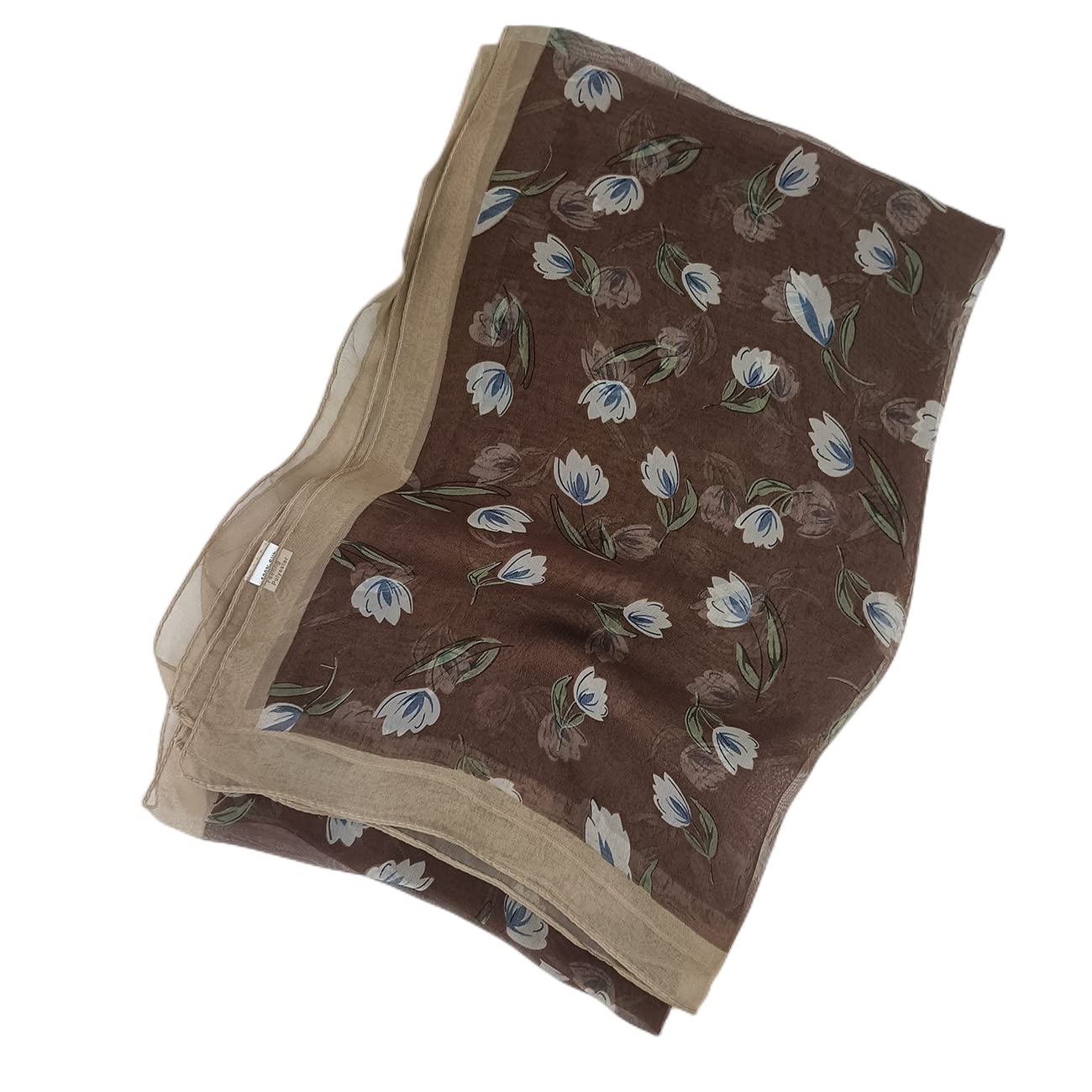 FAIRYGATE Chiffon Scarf for Women - Exquisite & Luxurious Georgette Scarf with Lavish Design - Lightweight Fashion Accessory for Daily Wear, Office, Parties & Special Occasions