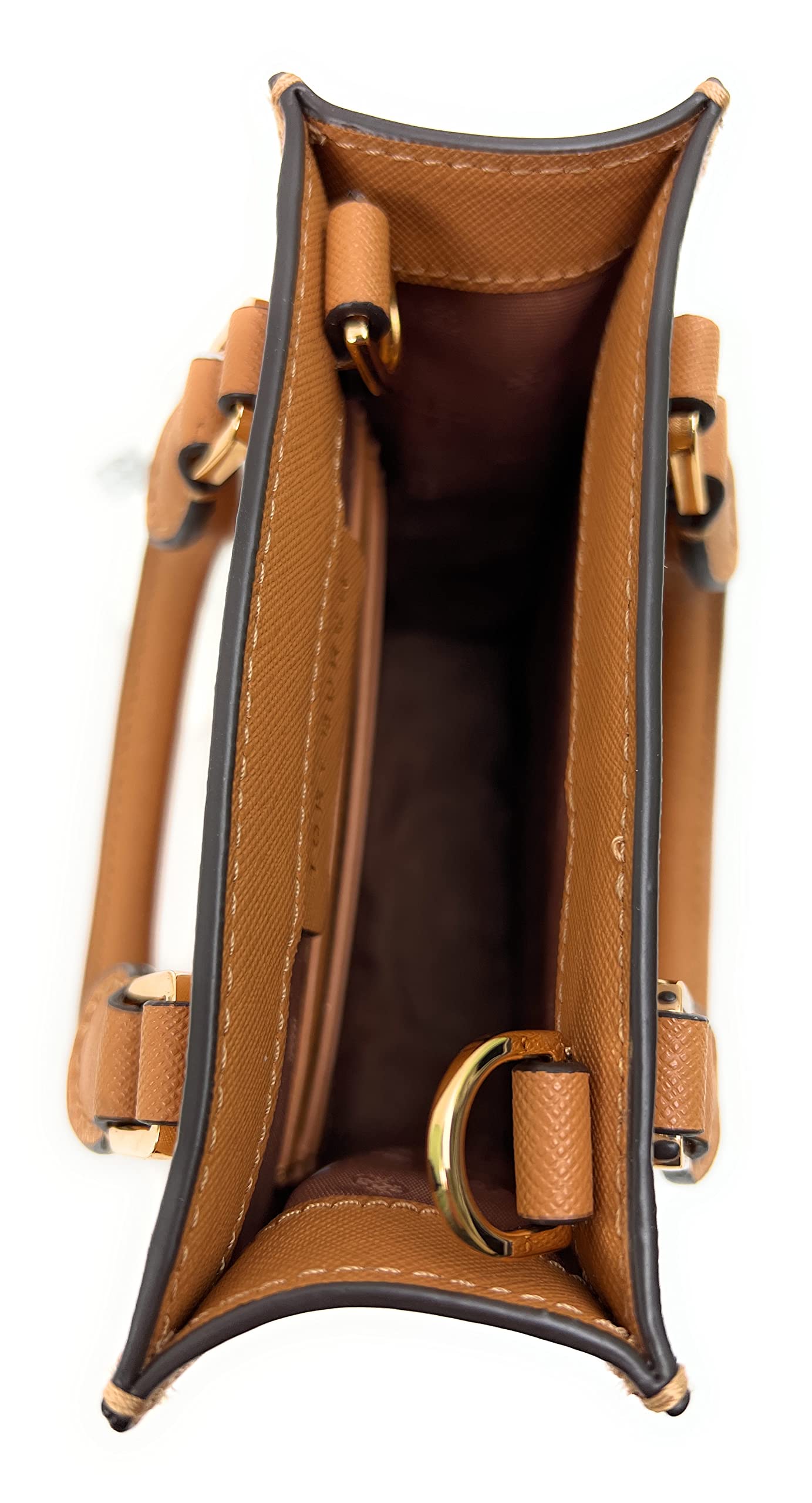 Tory Burch Emerson Mini Shopper Tote Bag in Cardamon - Stylish Crossbody Purse for Women | Perfect for Work, Travel & Everyday Use