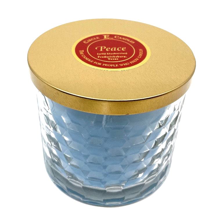 Circle E Candles Peace Scented Medium Jar Candle 17oz 2-Wick - Relaxing Aromatherapy for Home, Spa & Meditation