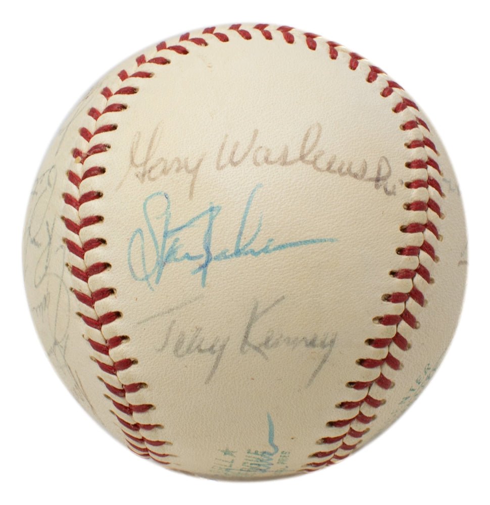 1970 New York Yankees Autographed Baseball - Thurman Munson & 20 Players - JSA Certified - Perfect for MLB Collectors & Yankees Fans - Display in Home Office or Sports Memorabilia Collection