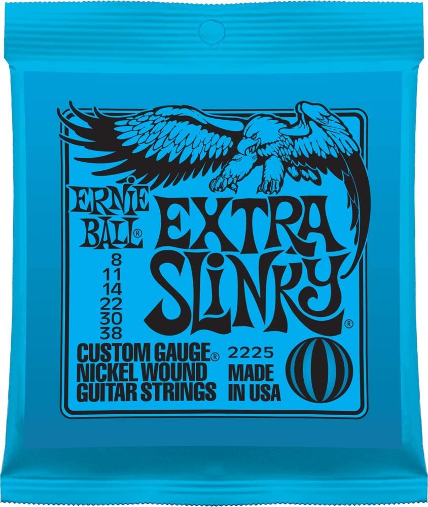 Ernie Ball Mighty Slinky Nickel Wound Electric Guitar Strings - 8.5-40 Gauge (P02228) | Perfect for Rock, Blues & Metal - Studio & Live Performance