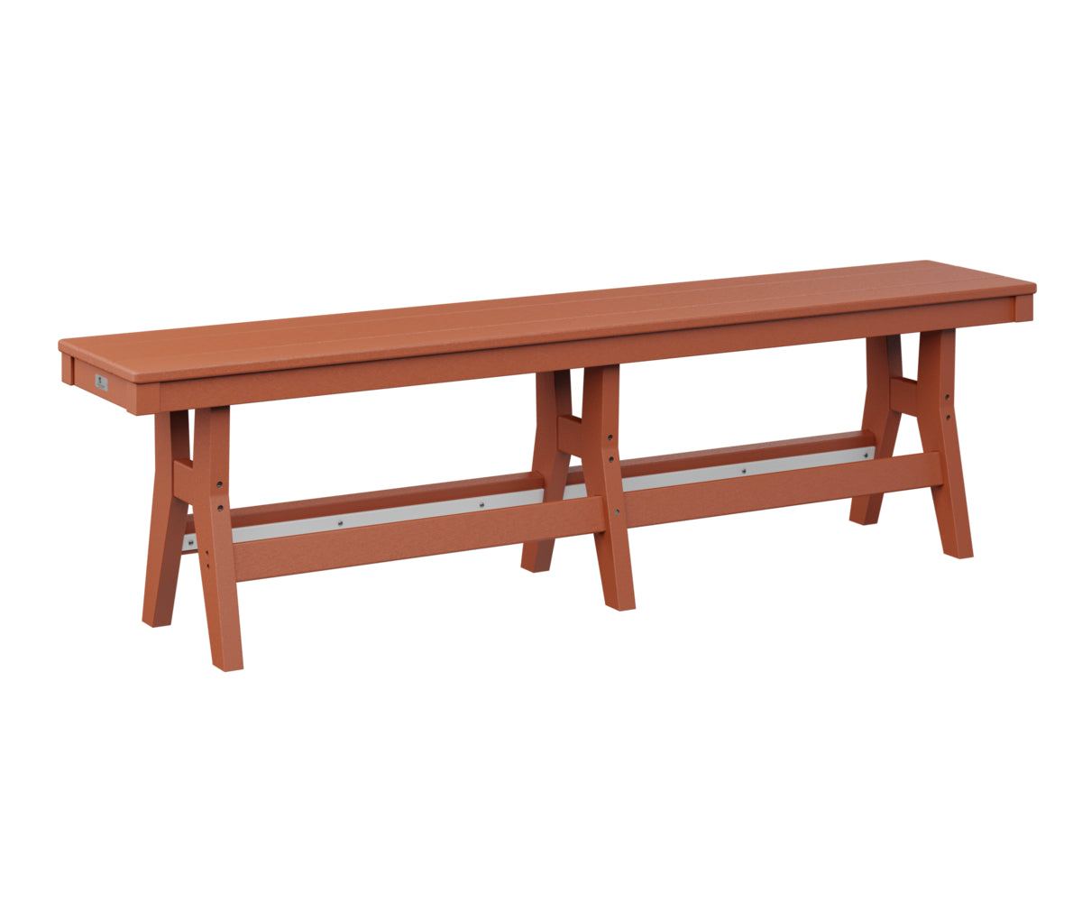 Berlin Gardens Harbor 66 Dining Bench - Outdoor Patio Furniture Set with Weather-Resistant Teak Wood - Perfect for Backyard, Garden, and Poolside Dining Areas