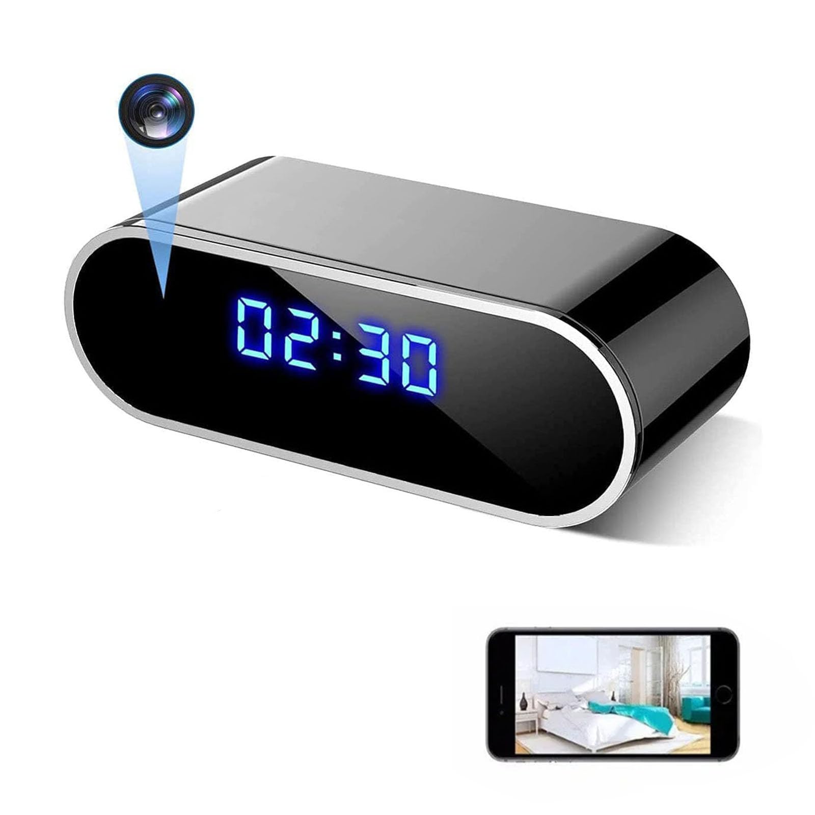 FKINGLRK Mini Security Camera 1080P HD - WiFi Indoor Camera with Night Vision, Motion Detection & 2-Way Audio - Ideal for Home Monitoring, Baby/Pet Watching, Office Surveillance