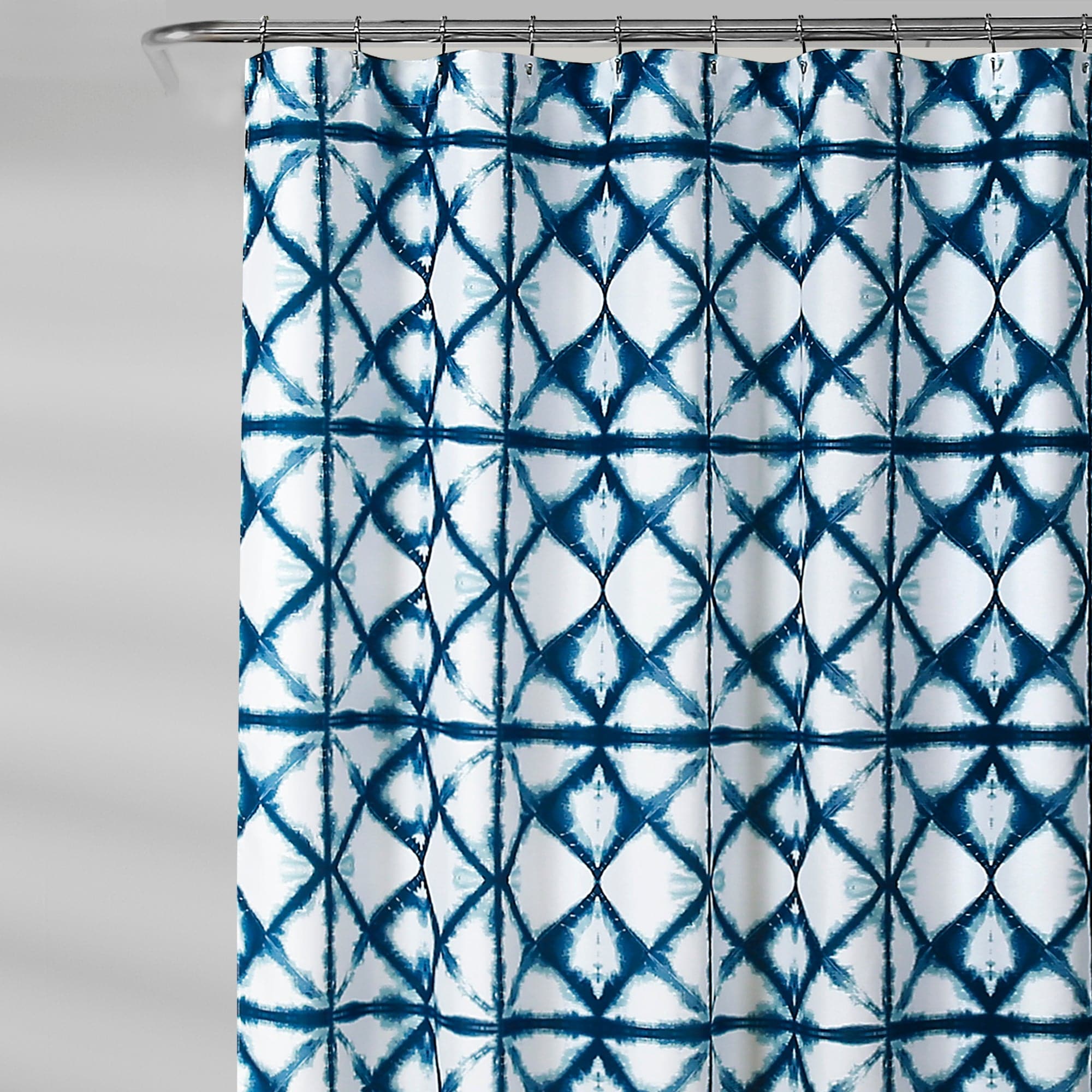 Vibrant Geo Shibori Tie-Dye Shower Curtain - Waterproof Bathroom Decor for Modern & Bohemian Style Homes - Perfect for Spa-Like Showers and Coastal Themed Bathrooms