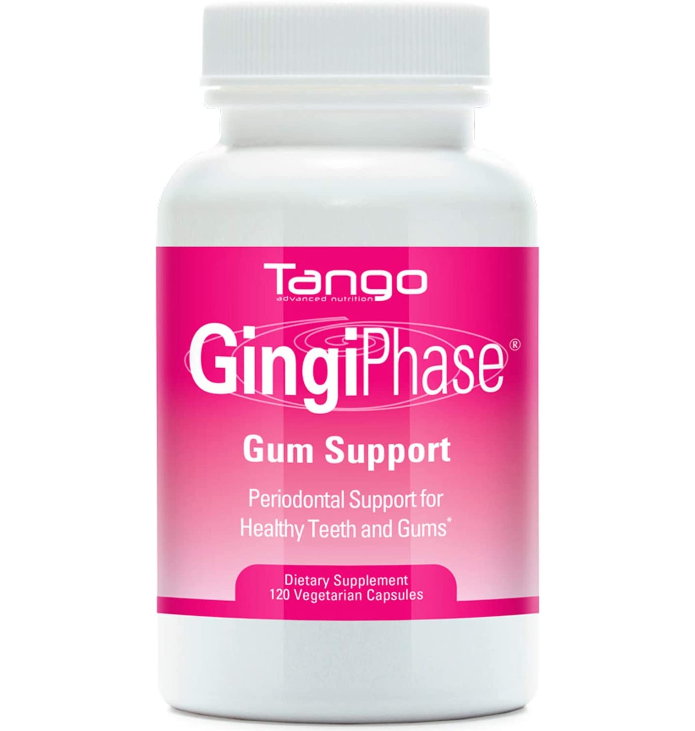 GingiPhase Natural Herbal Dental Support Supplement - Promotes Healthy Gums, Strong Teeth & Improved Jaw Circulation (120 Capsules) | Oral Care for Adults, Gum Health Maintenance & Teeth Protection