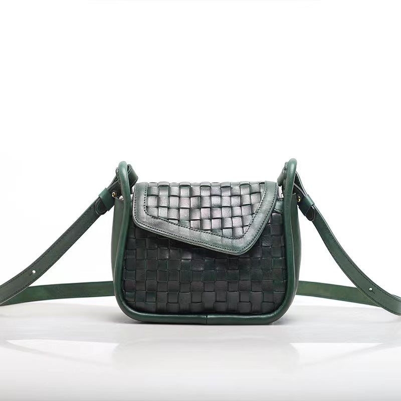 Handwoven Italian Leather Sling Bag for Women & Men - Stylish Crossbody Purse for Travel, Shopping & Everyday Use