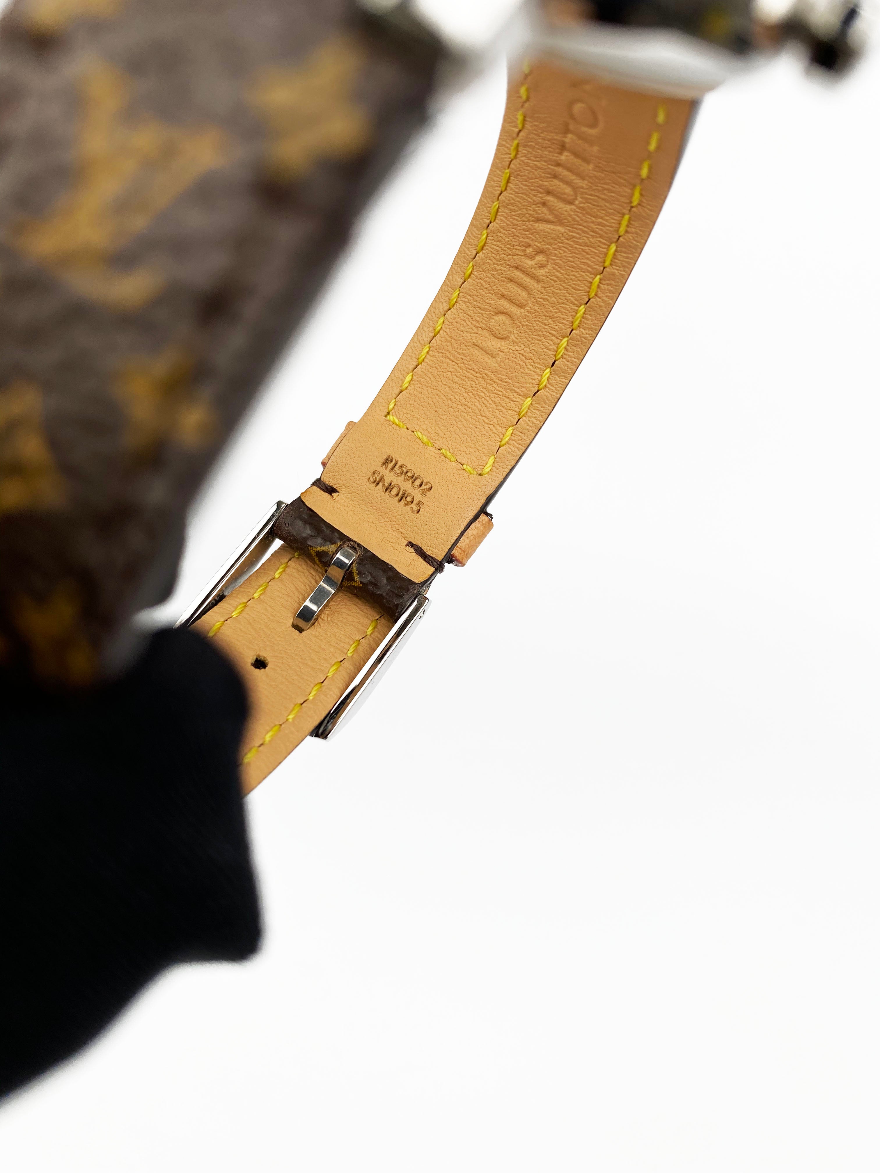 Authentic Louis Vuitton Nanomono Watch for Women & Men - Luxury Swiss Made Smartwatch with Touch Screen - Perfect for Business, Travel & Everyday Wear