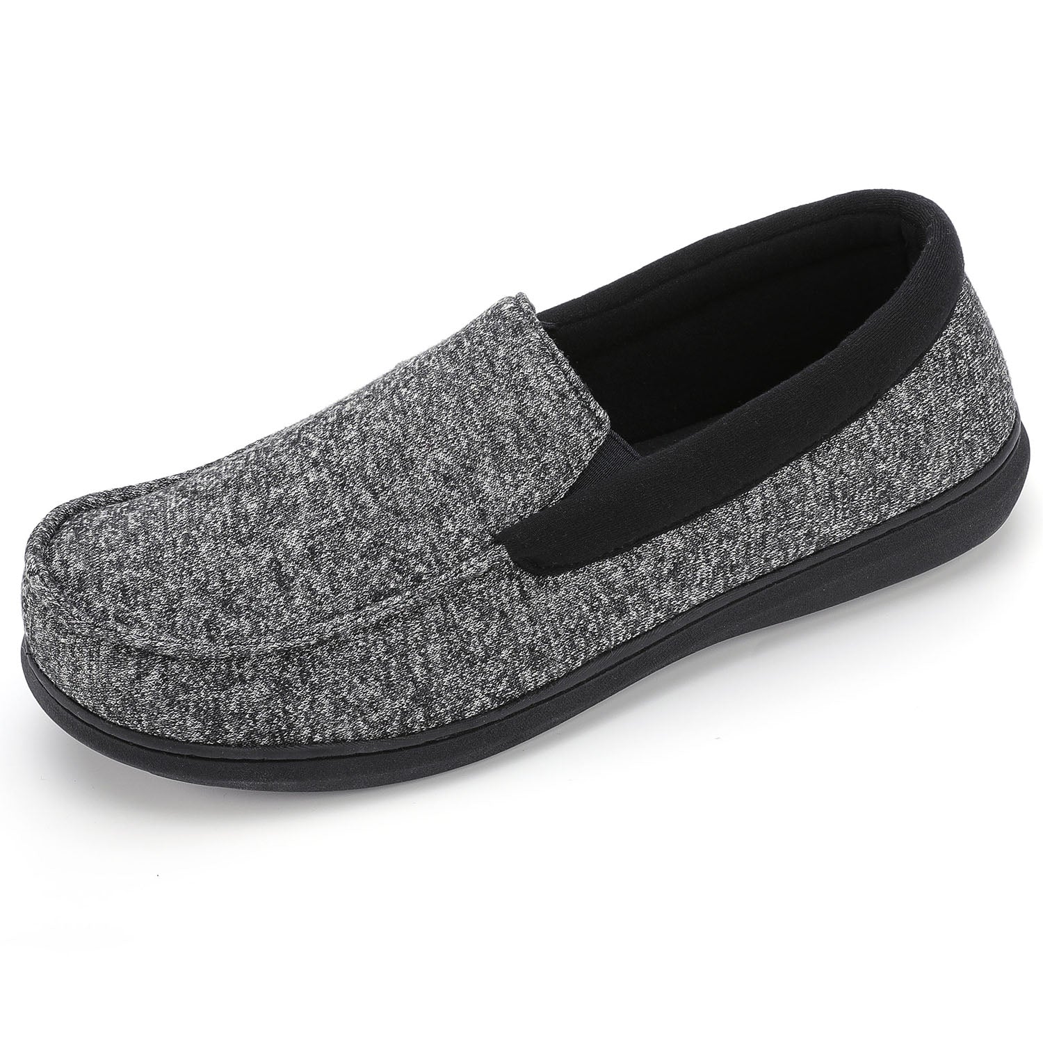 Men's SILVADUR Anti-Odor Memory Foam Moccasin Slippers - Comfortable House Shoes for Indoor Relaxation & Cozy Home Wear