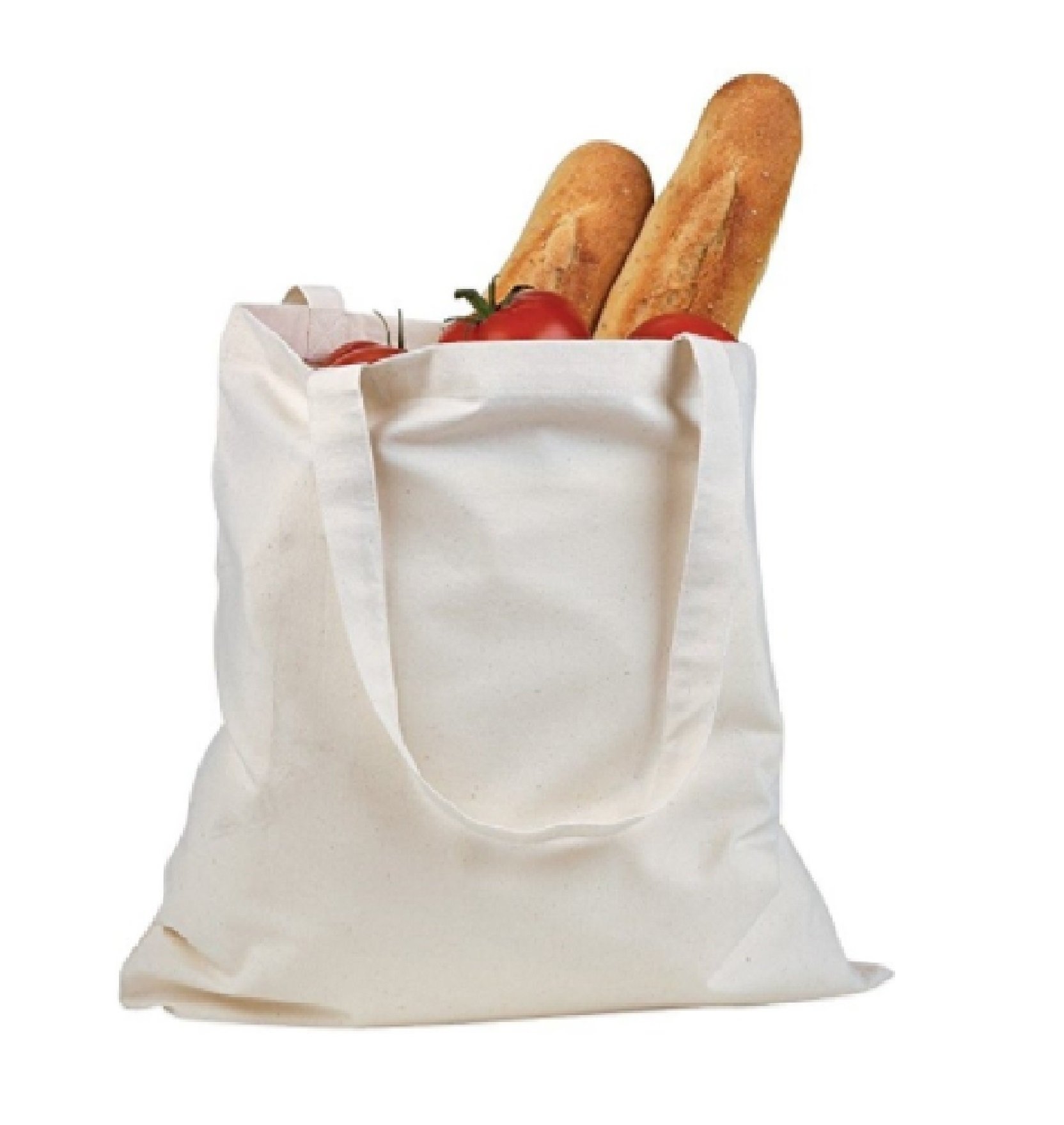 Wholesale Bulk 25/50/100 Pack Reusable Cotton Tote Bags - Eco-Friendly Shopping Grocery Bags for Promotional Gifts, DIY Crafts, Party Favors & Everyday Use (Natural, 50 Pack)