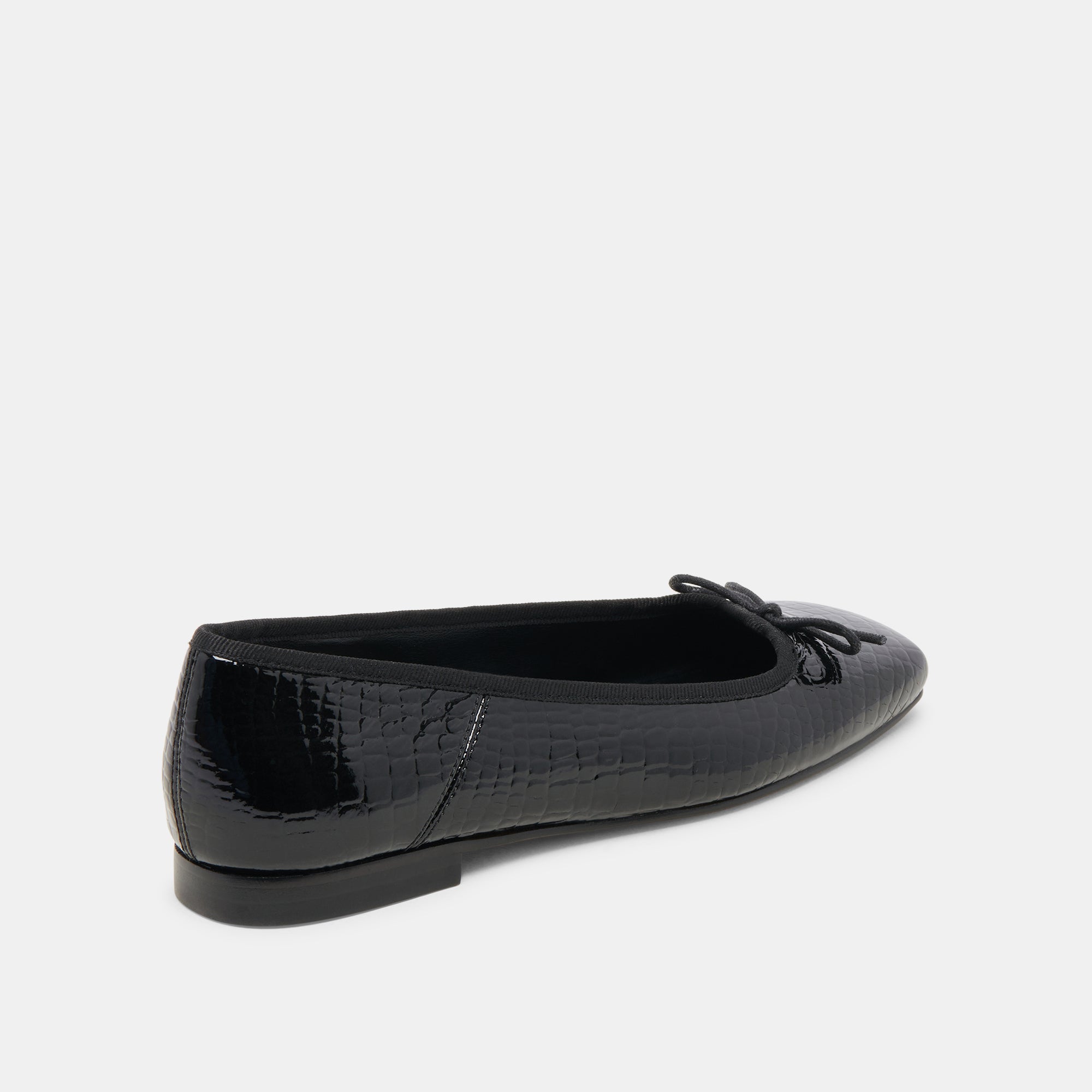 ANISA Noir Embroidered Leather Ballet Flats for Women - Comfortable & Stylish Shoes for Work, Casual Wear & Dance