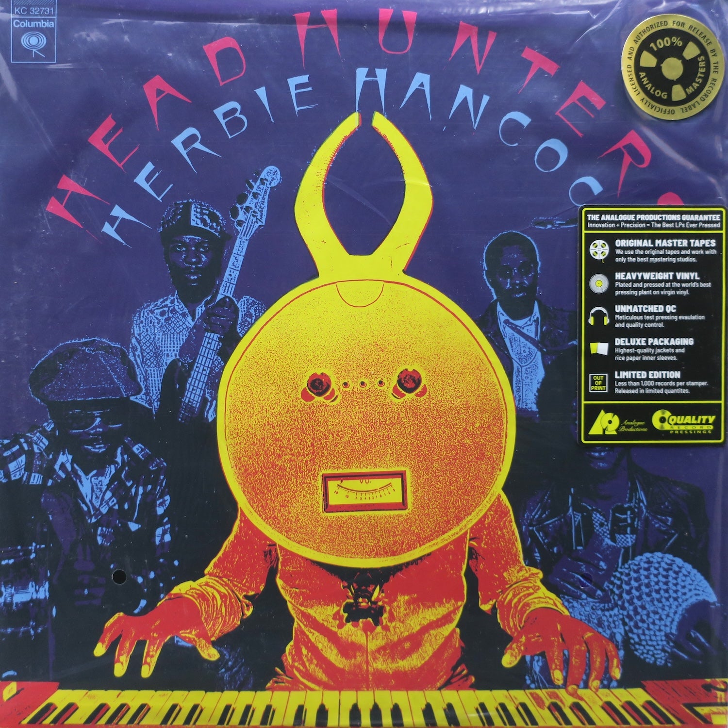 Herbie Hancock 'Head Hunters' 180g 33rpm Vinyl LP - Analogue Productions Premium Edition | Perfect for Jazz Collectors & Audiophiles - Home Listening, Record Collections & Music Gifts
