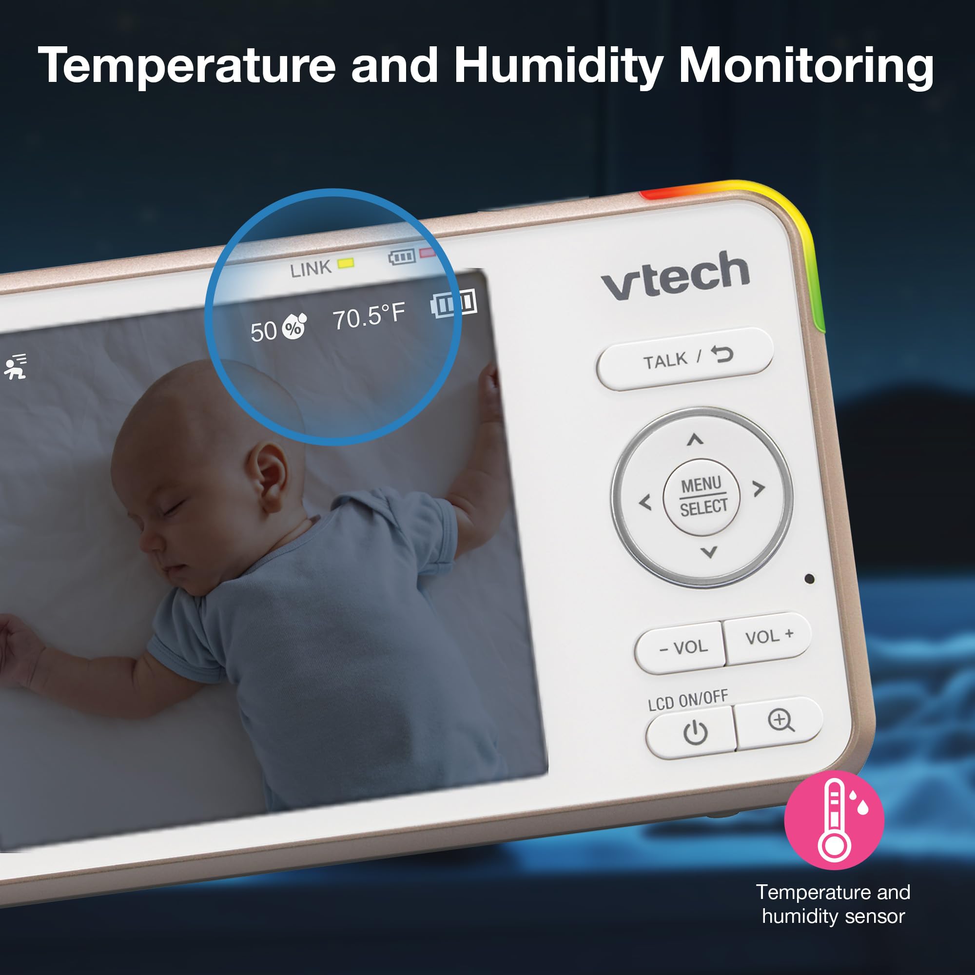 VTech V-Care VC2105 1080p FHD Smart Baby Monitor with 5