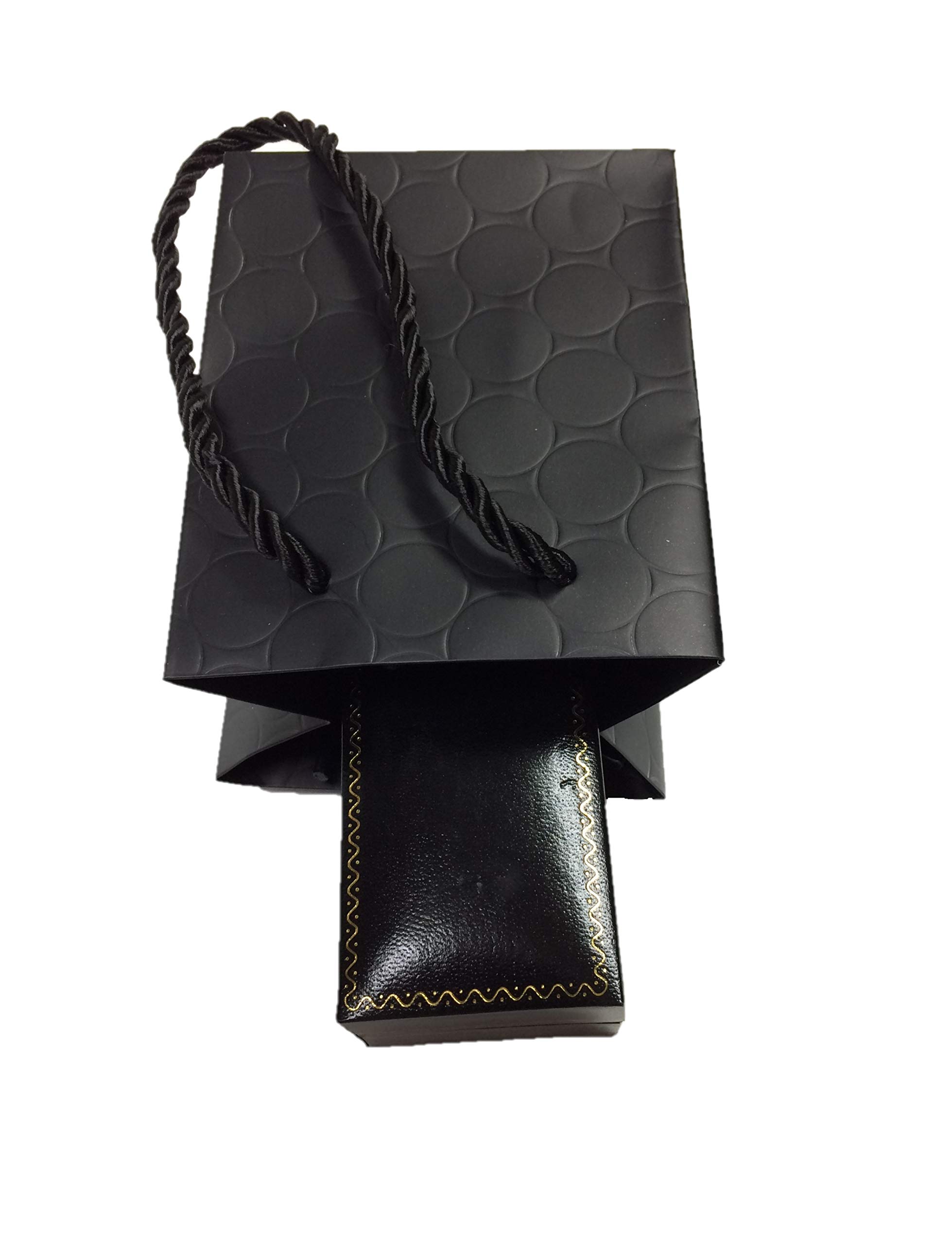 Premium Small Black Gift Bags Bulk with Luxury Handles - 4x3x5 Inches (144 Pack) - Elegant Embossed Paper Shopping Bags for Jewelry, Party Favors, Wedding Gifts & Merchandise Display - Perfect for Retail Packaging, Birthday Parties & Special Events