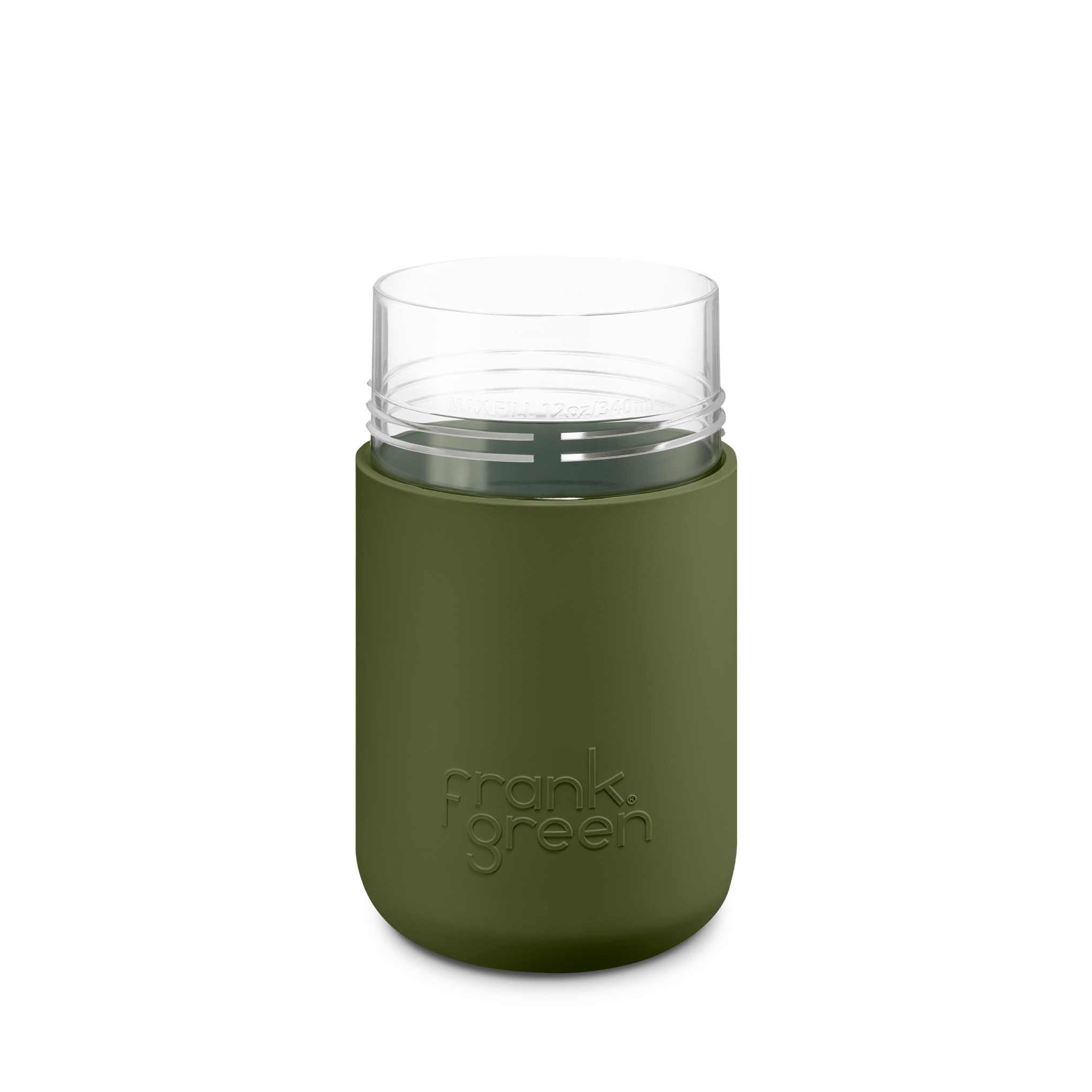 12oz (340ml) Original Reusable Cup Base - Durable & Eco-Friendly Coffee Mug for Home, Office, Travel & Outdoor Activities