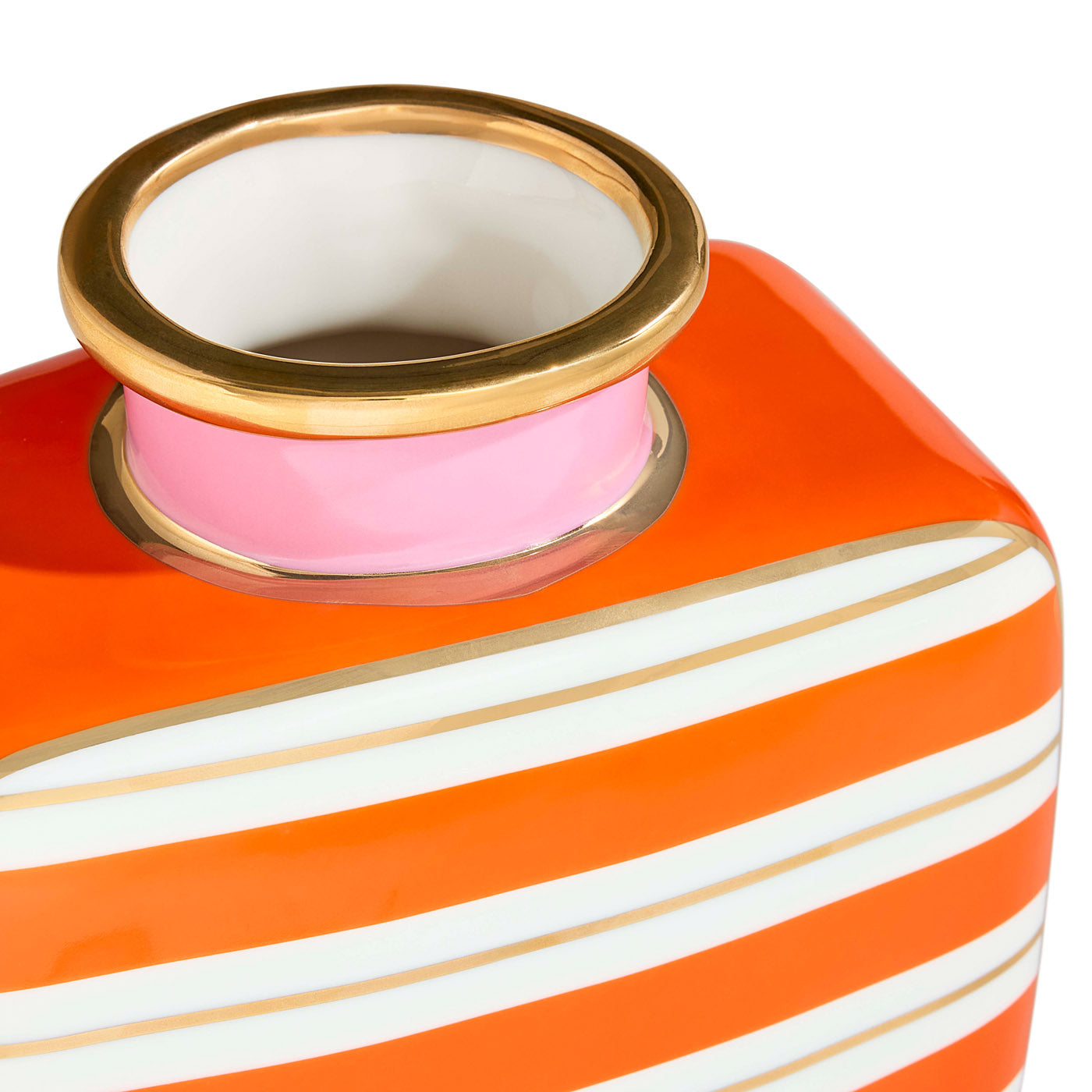 Portofino Square Vase - Modern Ceramic Home Decor for Living Room, Dining Table, Office & Wedding Centerpiece