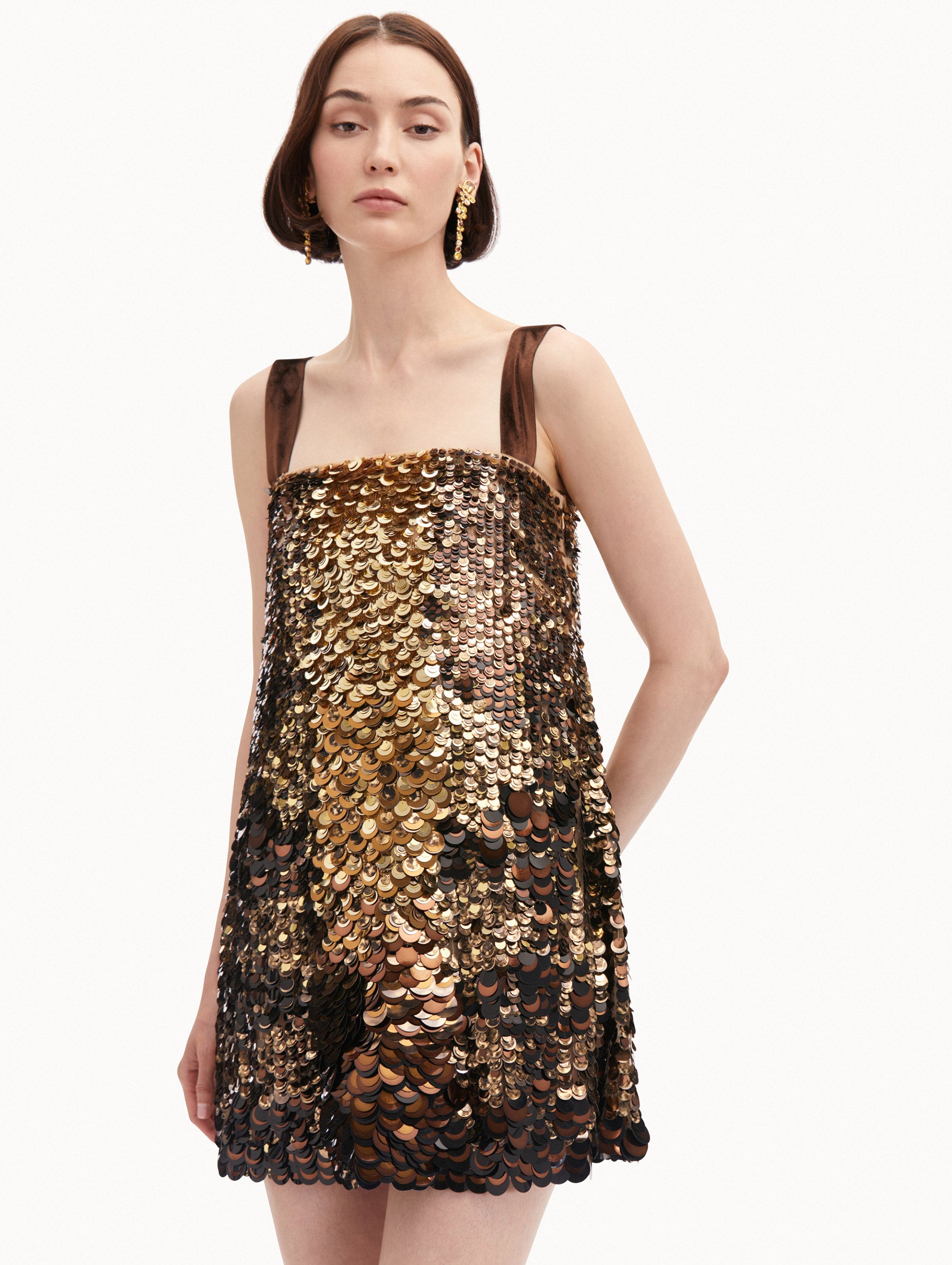 Elegant Ombre Sequin Cocktail Dress for Women - Perfect for Parties, Weddings & Evening Events