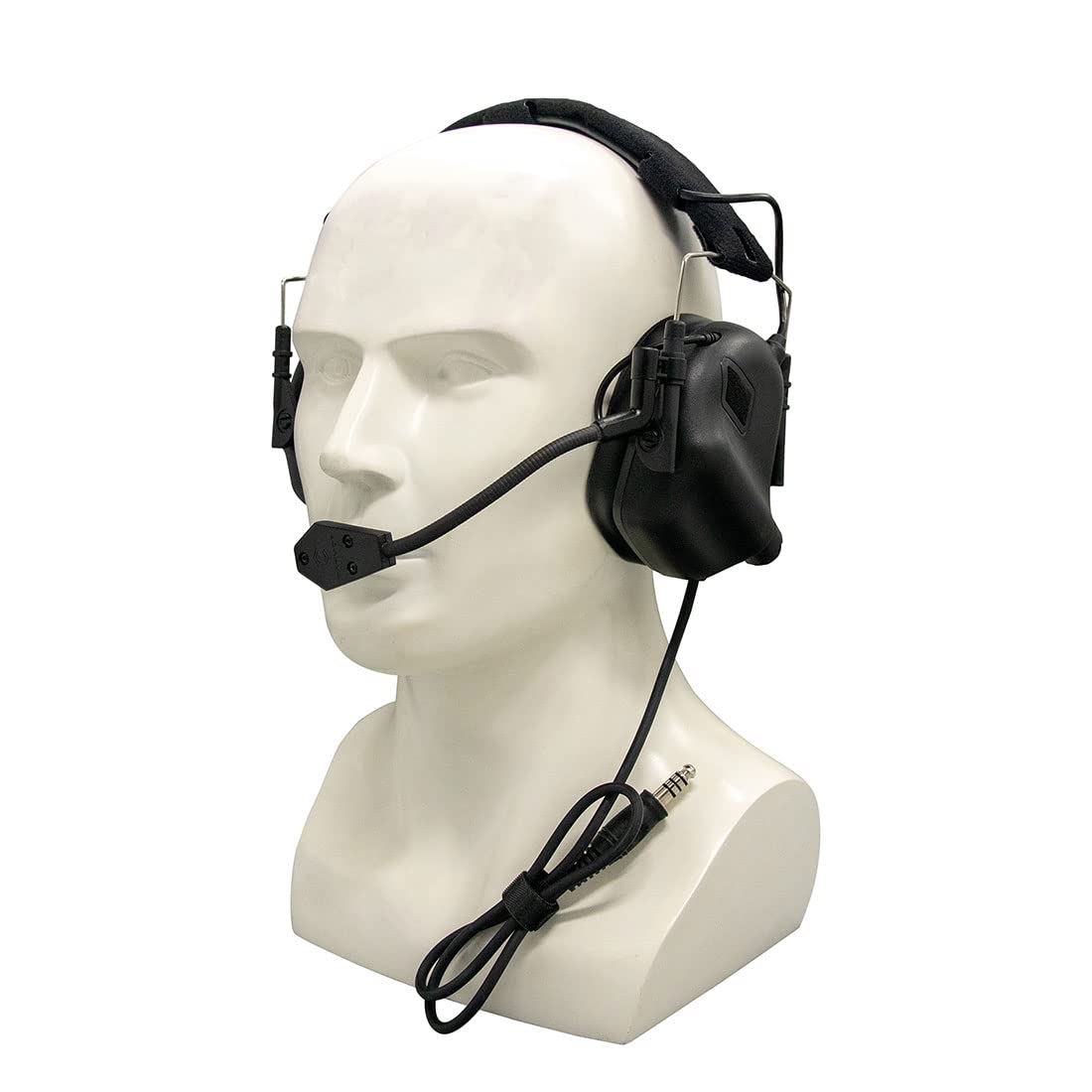 TEWERFITISME EARMOR Tactical Headset with Microphone - Waterproof M32 Noise Cancelling Headphones for CS Paintball Airsoft Shooting War Games & Sport Shooting | Military Training Outdoor Activities Hunting Range Use