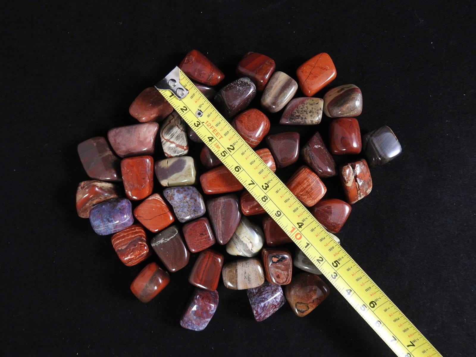 Natural Brecciated Jasper Stone - Healing Crystal for Stress Relief, Grounding & Protection - Perfect for Meditation, Jewelry Making & Home Decor