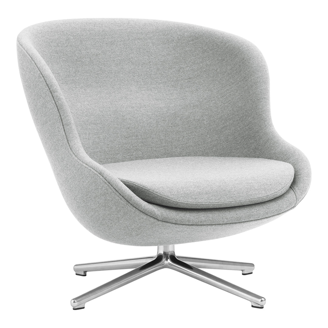 Modern Hyg Lounge Chair with Low Swivel Base - Comfortable Recliner for Living Room, Bedroom, or Office Relaxation