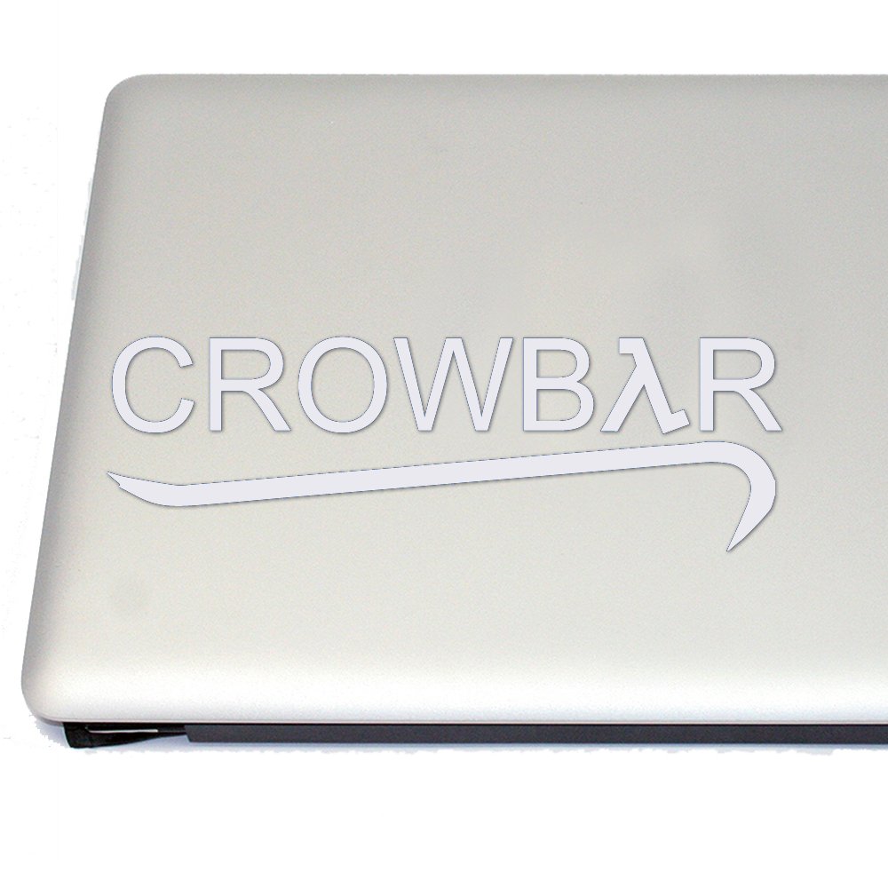 High-Quality Cosplay & Fan Gear Crowbar Gaming Vinyl Decal (White) - Perfect for Laptops, Gaming PCs, and Consoles
