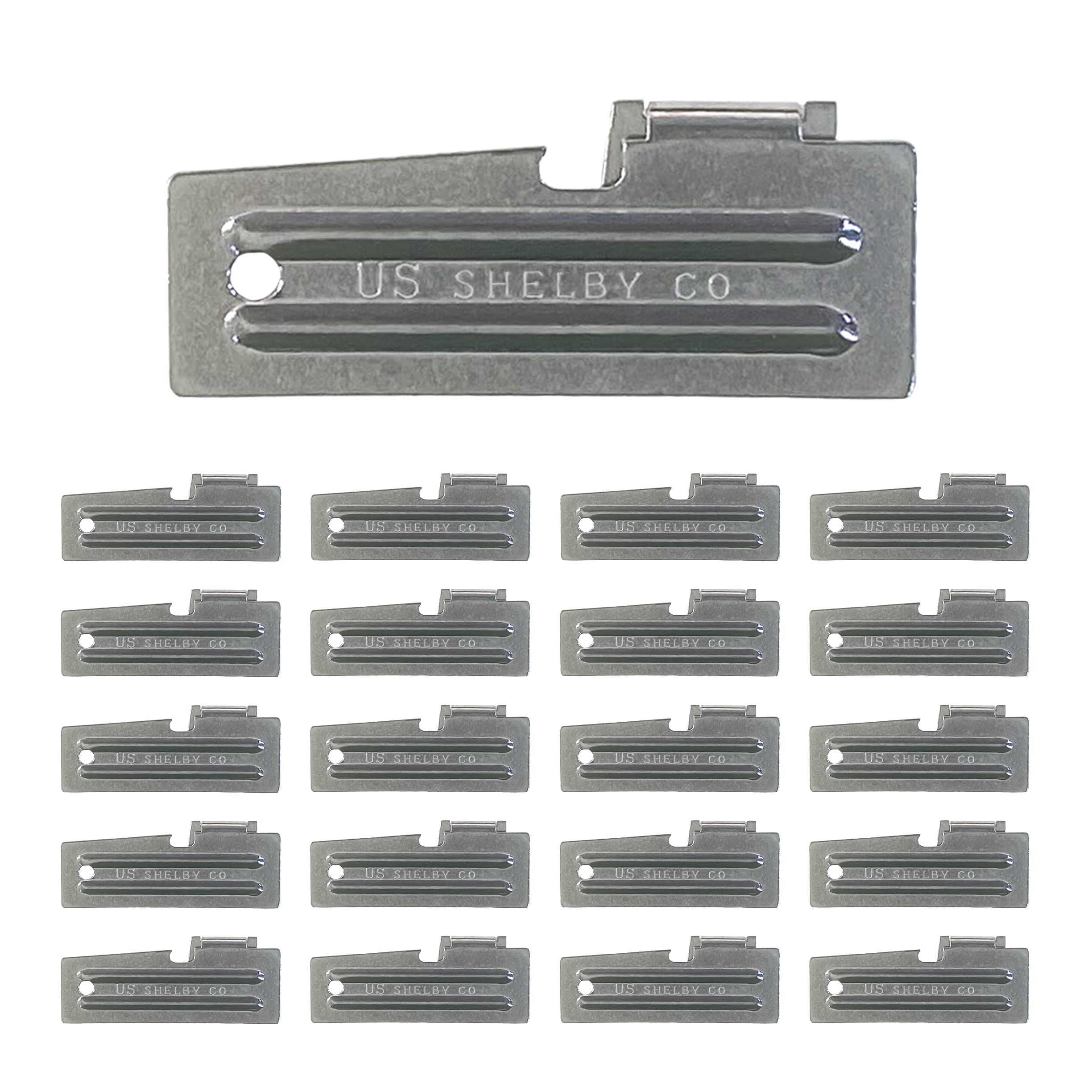 P-51 Can Openers - US Shelby Military Stainless Steel (20 Pack) for Camping & Survival