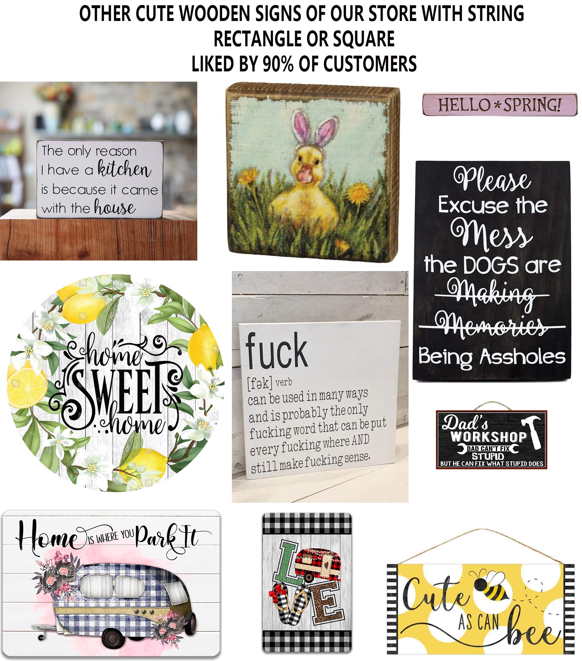 Funny Farmhouse Bathroom Sign - Wood Wall Decor for Nursery & Kids' Bathroom