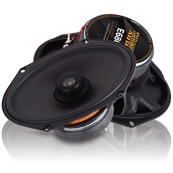 Sundown Audio E-68CX 6x8 Inch 2-Way Coaxial Car Speakers - Pair - High Power Handling, Clear Sound for Cars, Trucks & SUVs - Perfect for Upgrading Factory Audio Systems