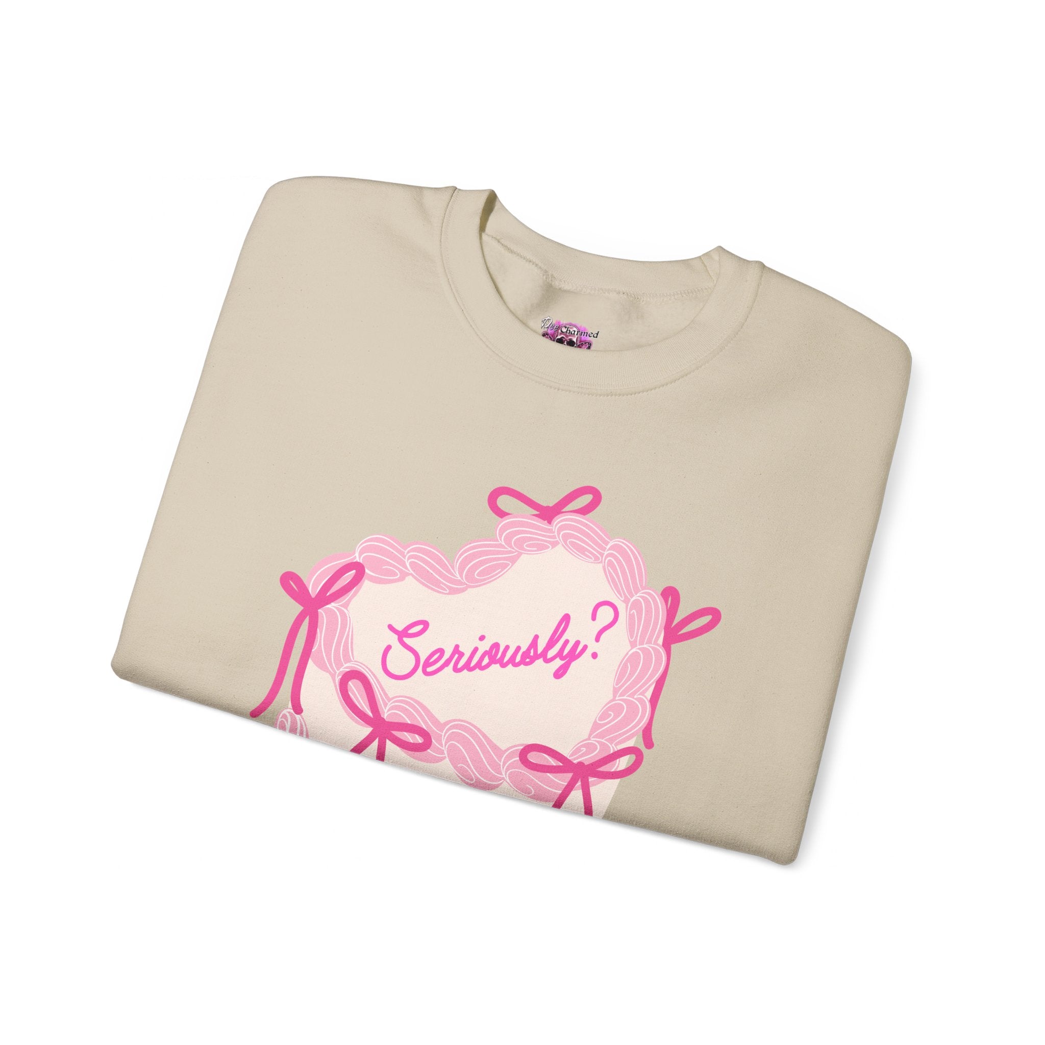 Seriously Cake Crewneck Sweatshirt - Funny Birthday Gift for Women & Men - Perfect for Parties, Casual Wear & Celebrations