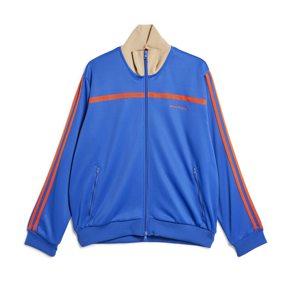 Wales Bonner Royal Blue Jersey Track Top - Men's Athletic Zip-Up Hoodie for Running & Casual Wear