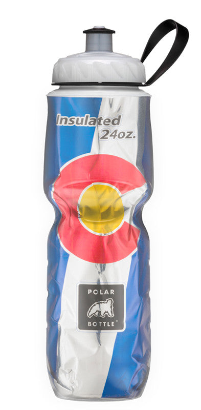 **Polar Bottle 24oz (710mL) Insulated Water Bottle - Limited Edition State Flag Design | Perfect for Hiking, Gym & Outdoor Adventures**