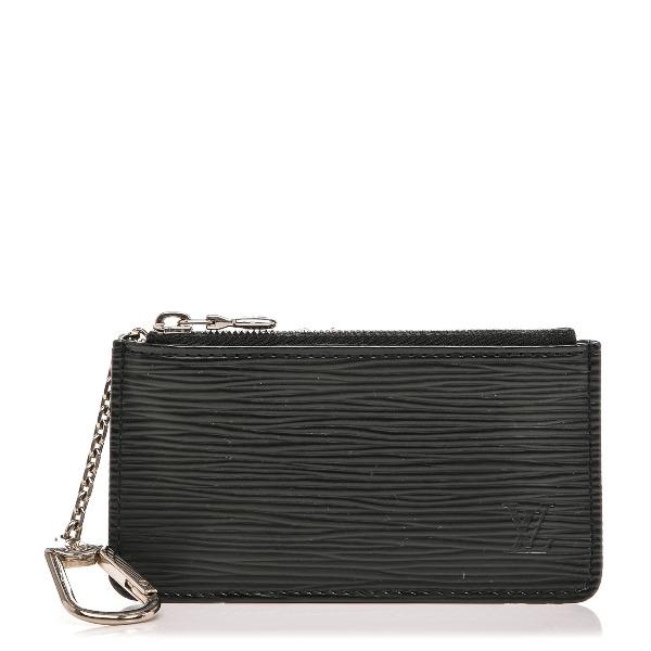 LV Key Pouch in Epi Leather - Black | Luxury Compact Wallet for Keys & Cards | Perfect for Everyday Use, Travel & Gifting