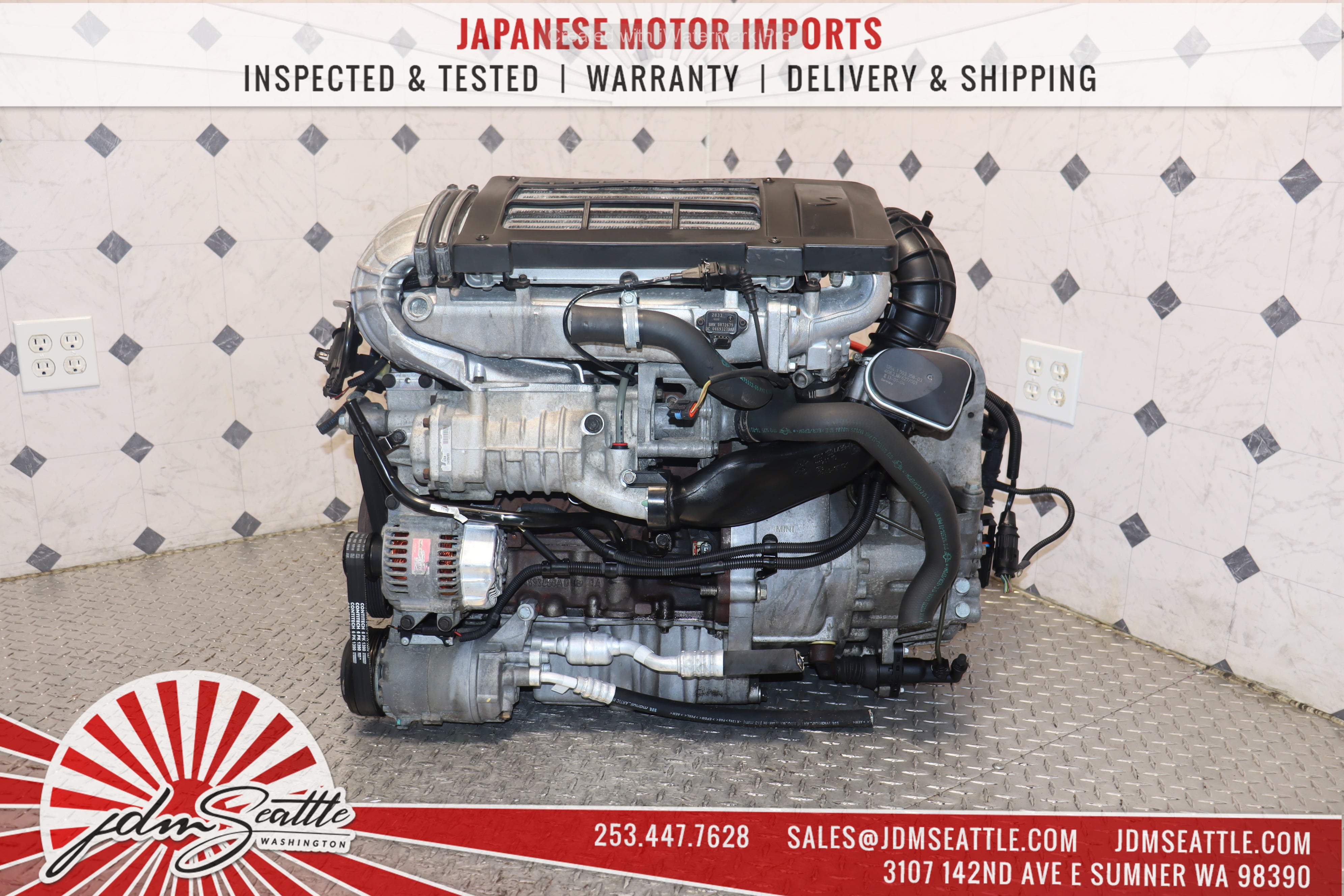 2002-2006 MINI Cooper S Supercharged 1.6L Engine with 6-Speed Manual Transmission - Low Mileage JDM Import - Complete Motor Swap for Performance Upgrade | Perfect for Mini Cooper Restoration & Racing Projects