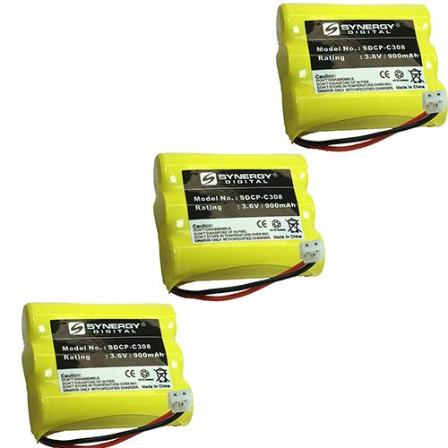 Motorola MD491 Cordless Phone Battery Combo Pack - 3 x SDCP-C308 Replacement Batteries for Home & Office Cordless Phones | Long-Lasting Power for Clear Calls