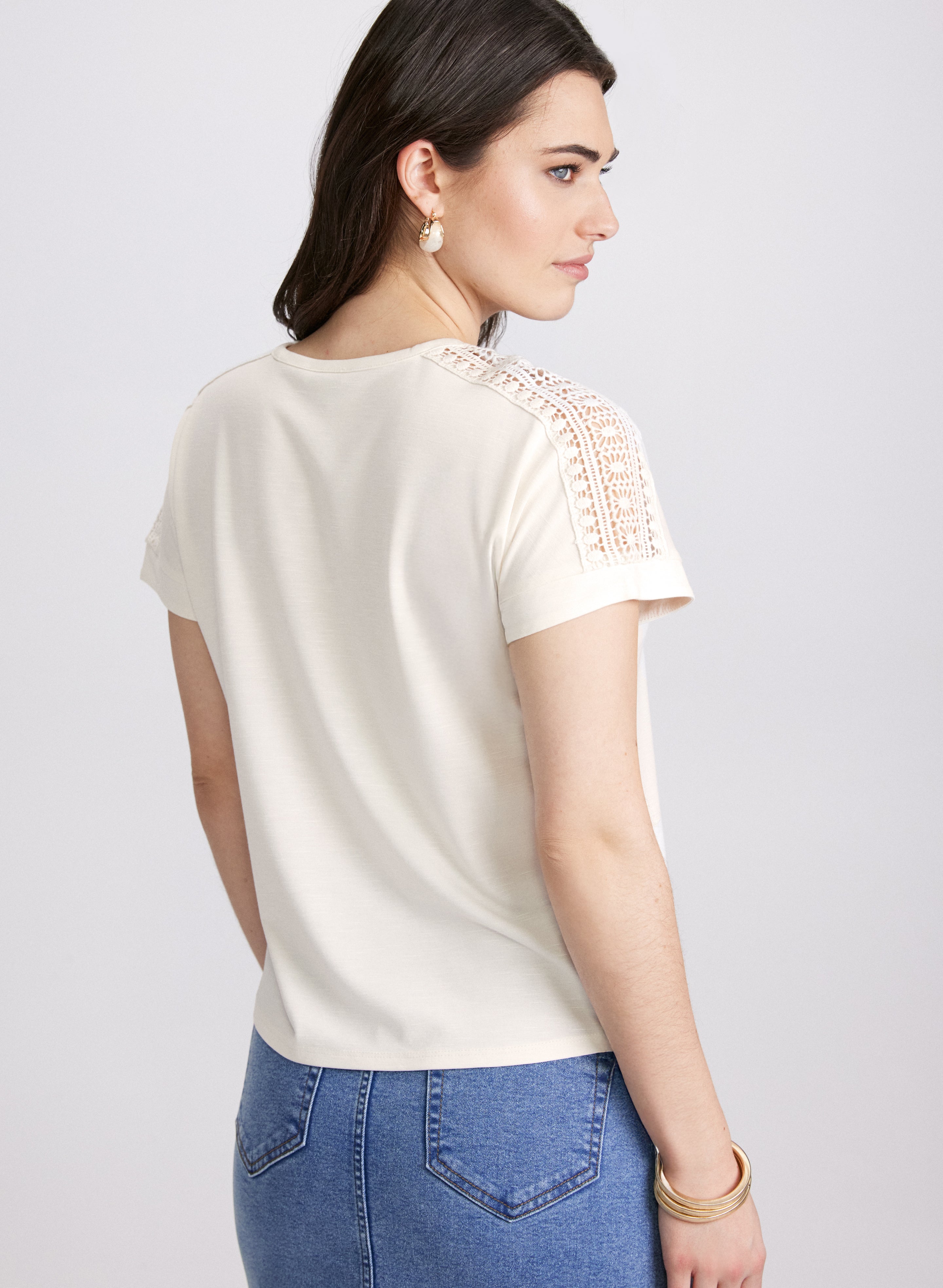 Floral Print T-Shirt for Women - Soft Cotton Short Sleeve Blouse - Casual Summer Top for Outdoors, Travel & Daily Wear