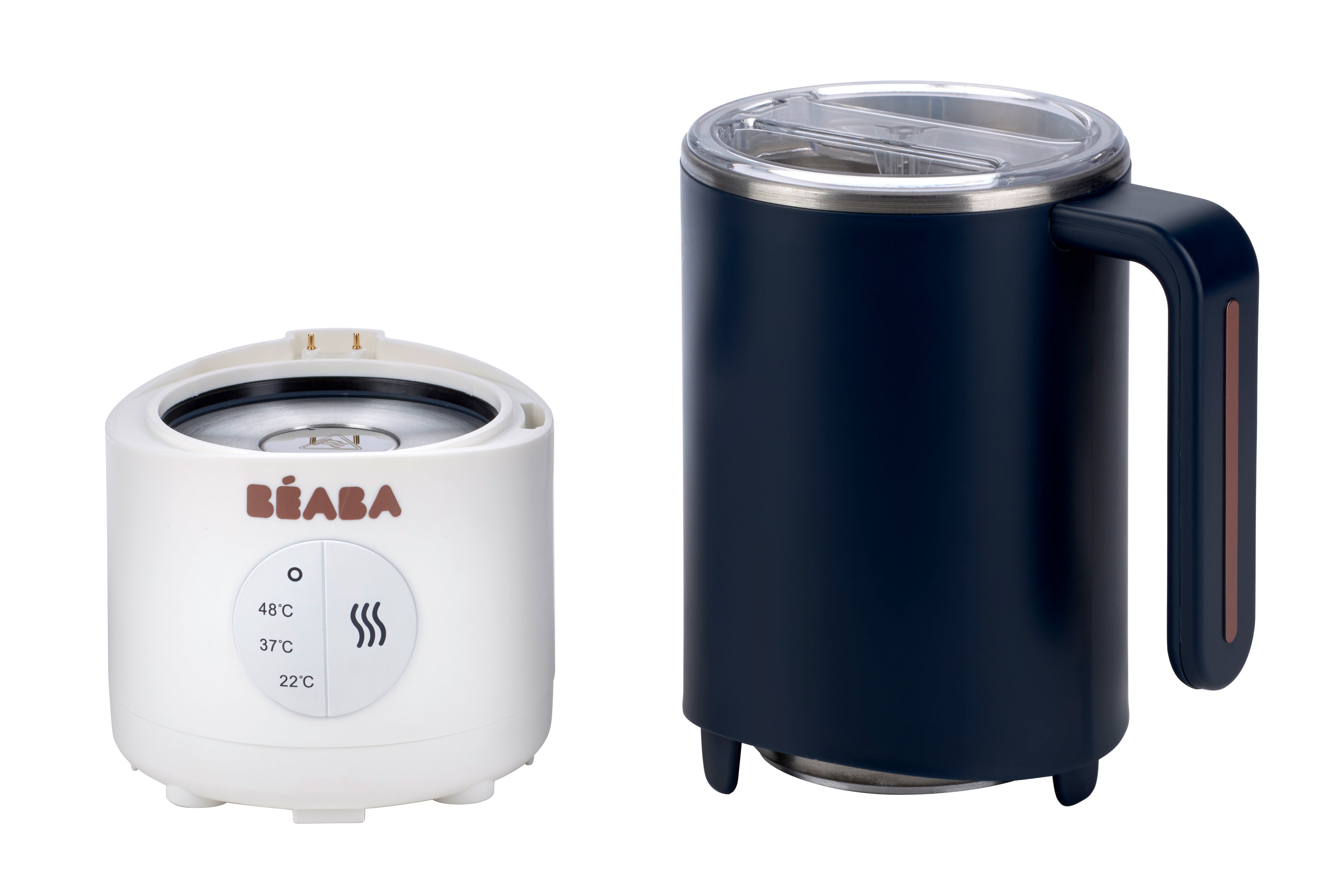 Beaba Milk Prep Formula Maker & Baby Food Blender - Quick & Easy Bottle Preparation for Busy Parents - Perfect for Home, Travel & Daycare Use