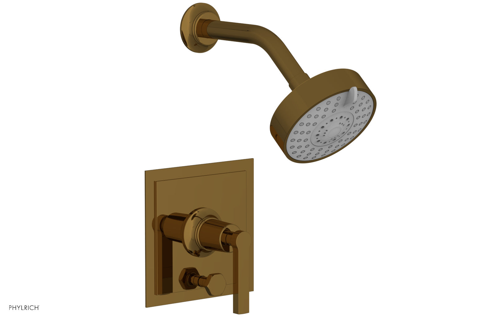 HEX MODERN Pressure Balance Shower and Diverter Set with Lever Handle - Chrome Finish for Bathroom Remodel (No Spout Included) - Perfect for Modern Home Upgrades and Spa-Like Shower Experience