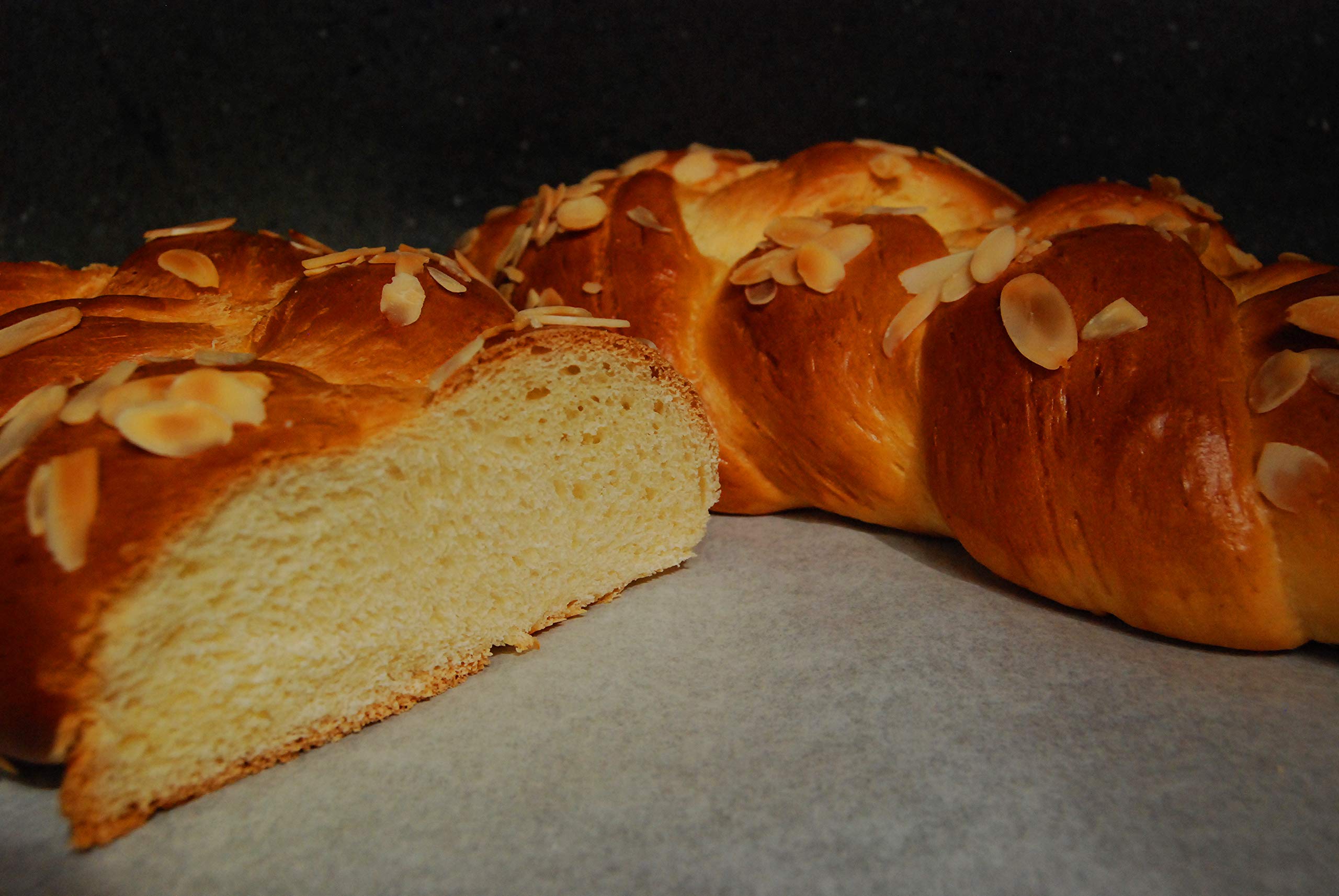 Traditional Greek Tsoureki Bread with Mahlepi - 1.5 lb Sweet Easter Braided Loaf | Perfect for Holiday Celebrations, Breakfast & Gift Giving