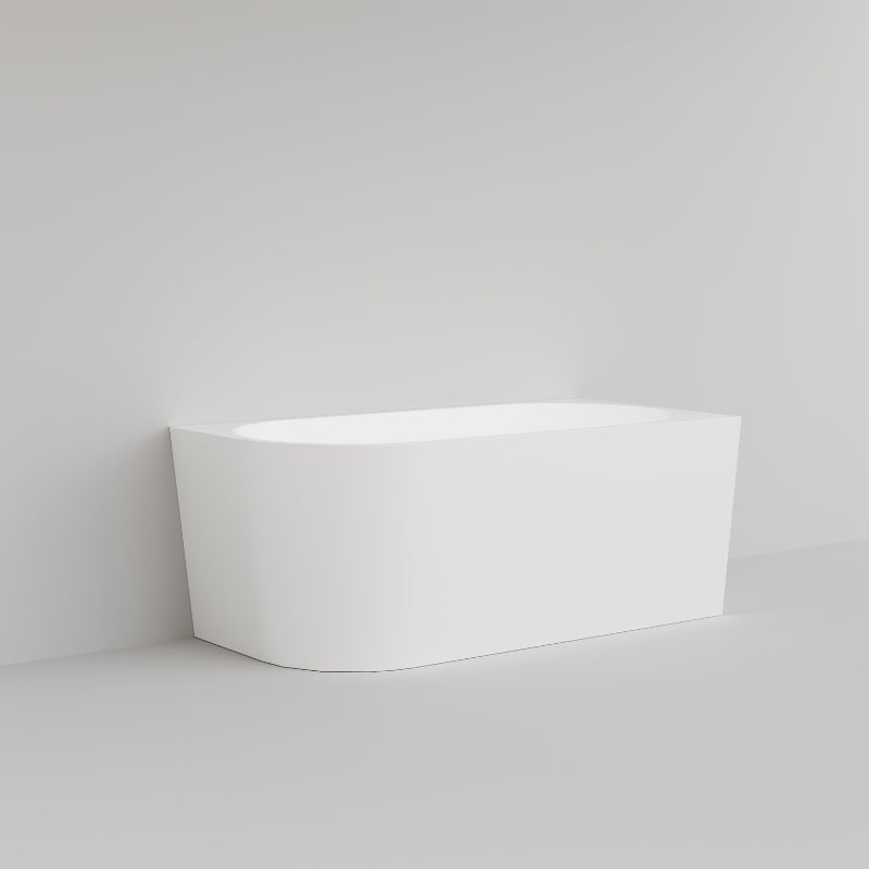 Bao Bon 1500mm Corner Bathtub - Freestanding Acrylic Soaking Tub with Non-Slip Surface, Perfect for Small Bathrooms & Spa Relaxation at Home