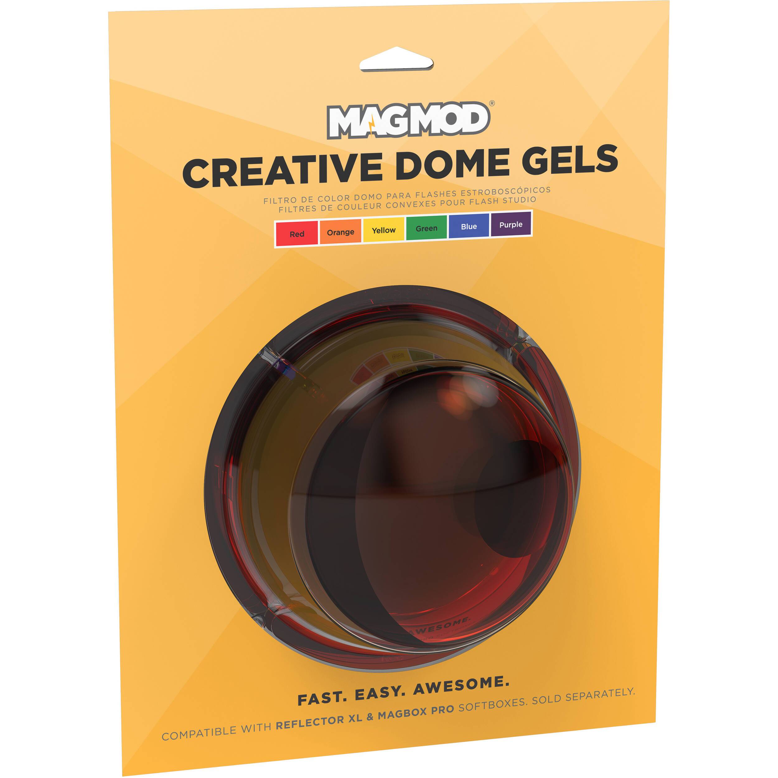 MAGMOD Creative Dome Gels - Professional Photography Lighting Diffuser for Soft Flattering Light - Perfect for Portrait, Product & Studio Photography