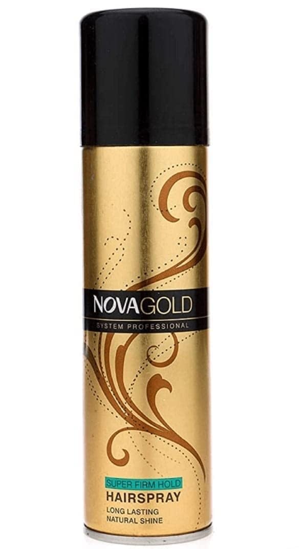 Angelie Nova Professional Hair Spray - Super Firm Hold Styling Spray for All Hair Types, 200ml - Perfect for Updos, Curls, and Long-Lasting Volume