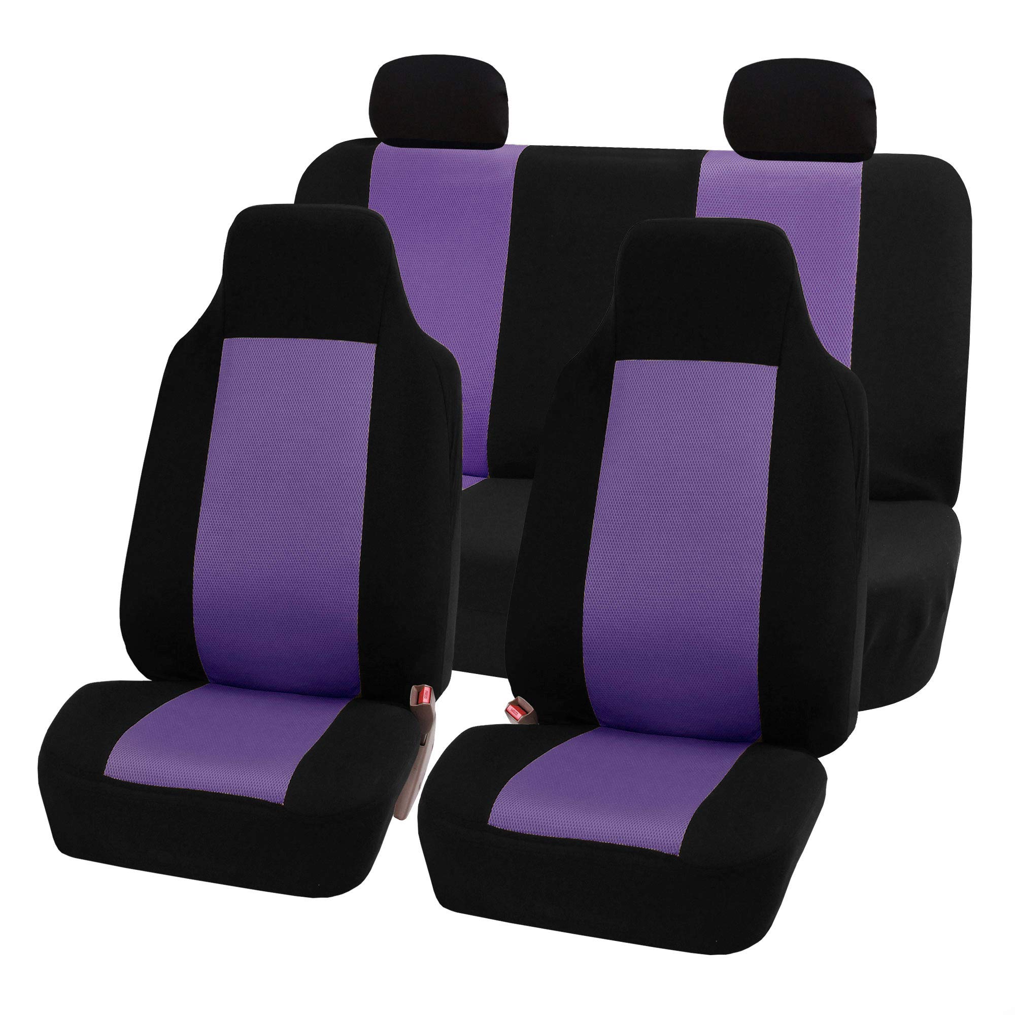 FH Group 3D Air Mesh Car Seat Covers - Universal Fit for SUV, Sedan | Washable & Comfortable