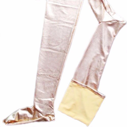 Sexy Women's Thigh High Stockings - Wet Look Leather Long Socks for Club & Party - Comfortable & Stretchy for Night Out, Cosplay & Fashion Outfits