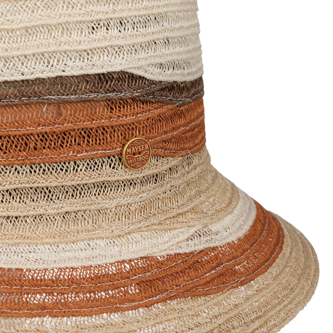 Mayser Noela Quattrocolor Hemp Hat for Women - Stylish Sun Protection for Outdoor Activities, Beach, and Summer Fashion
