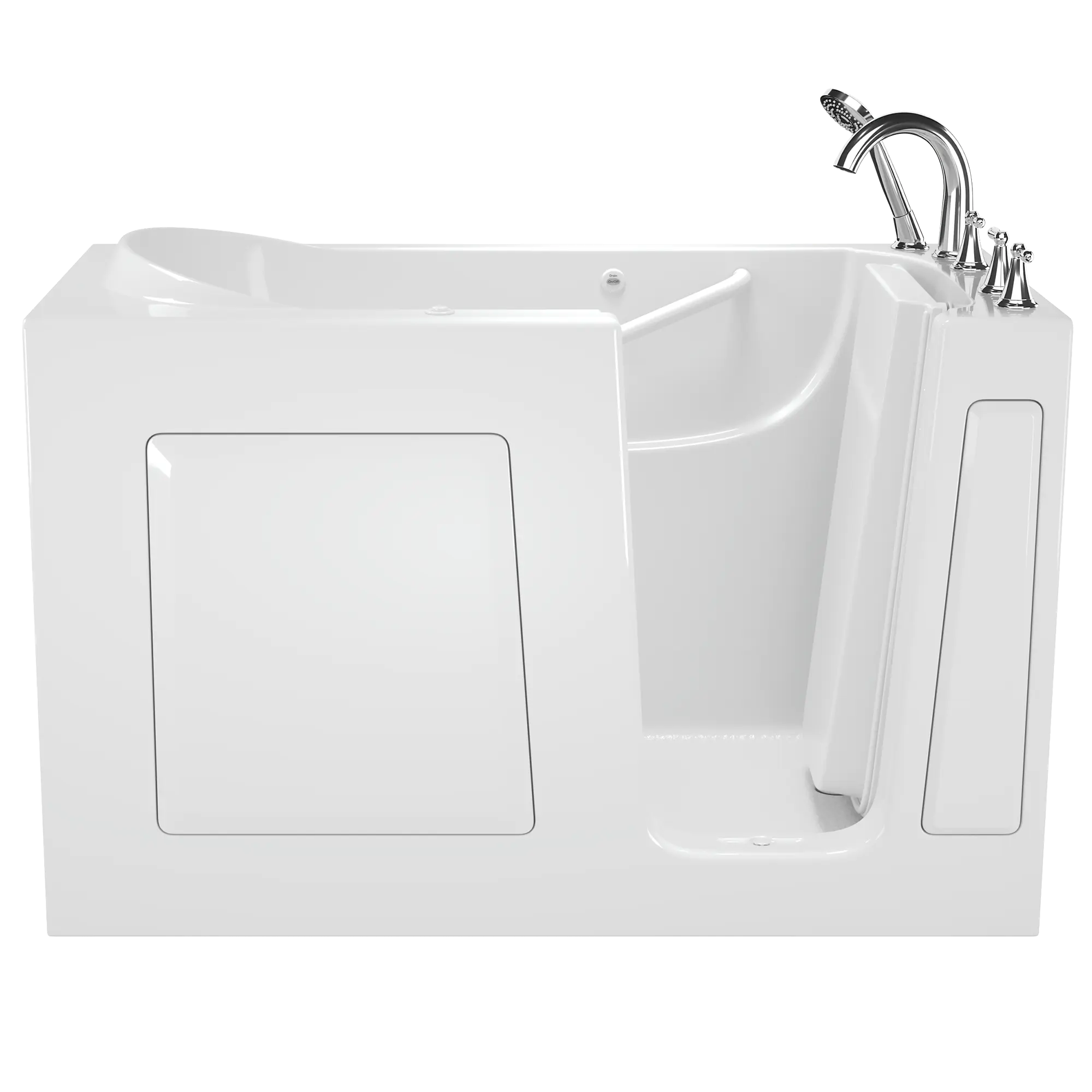 30x60 Inch Gelcoat Walk-In Bathtub with Whirlpool Massage System - Right Hand Door & Drain - Ideal for Elderly & Mobility Needs - Perfect for Spa-Like Relaxation at Home