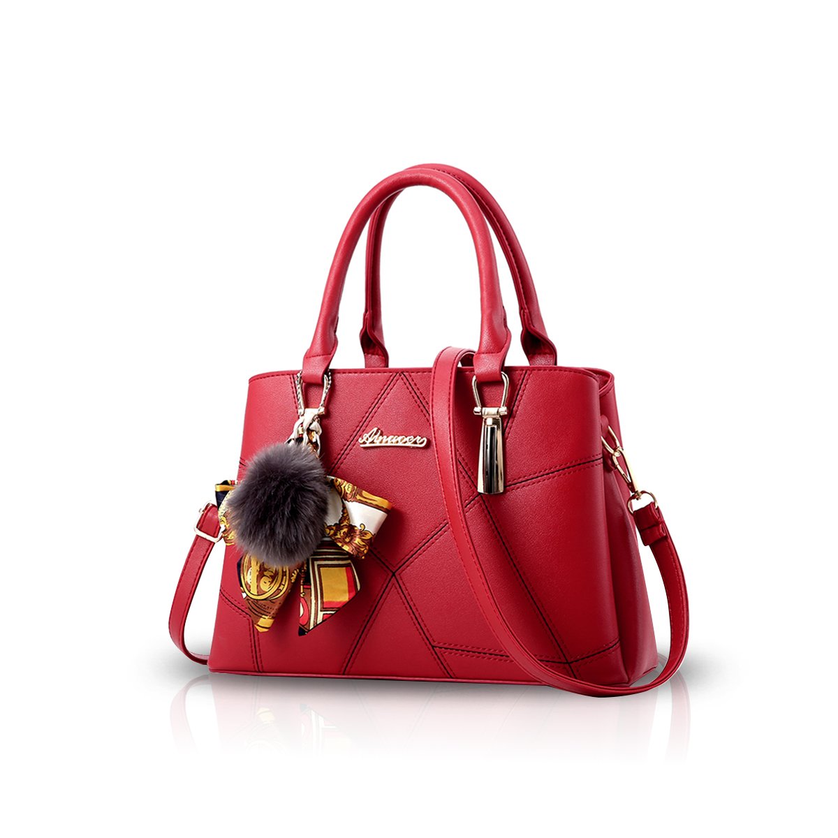 NICOLE&DORIS Women's Fashion Crossbody Shoulder Bag - Faux Leather Tote Purse for Work, Travel & Shopping | Stylish Handbag for Everyday Use