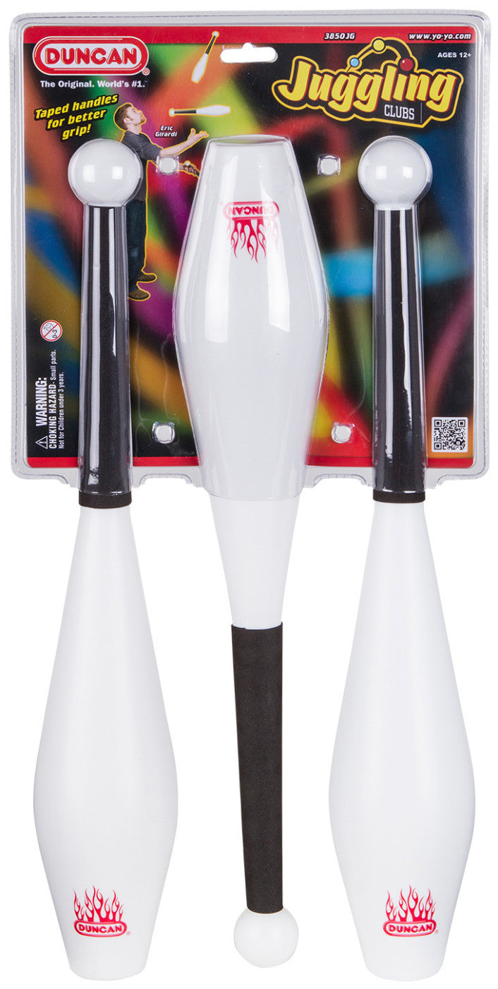 Duncan Juggling Clubs Set of 3 - Professional Circus Equipment for Performers & Beginners - Perfect for Stage Shows, Street Performances & Practice