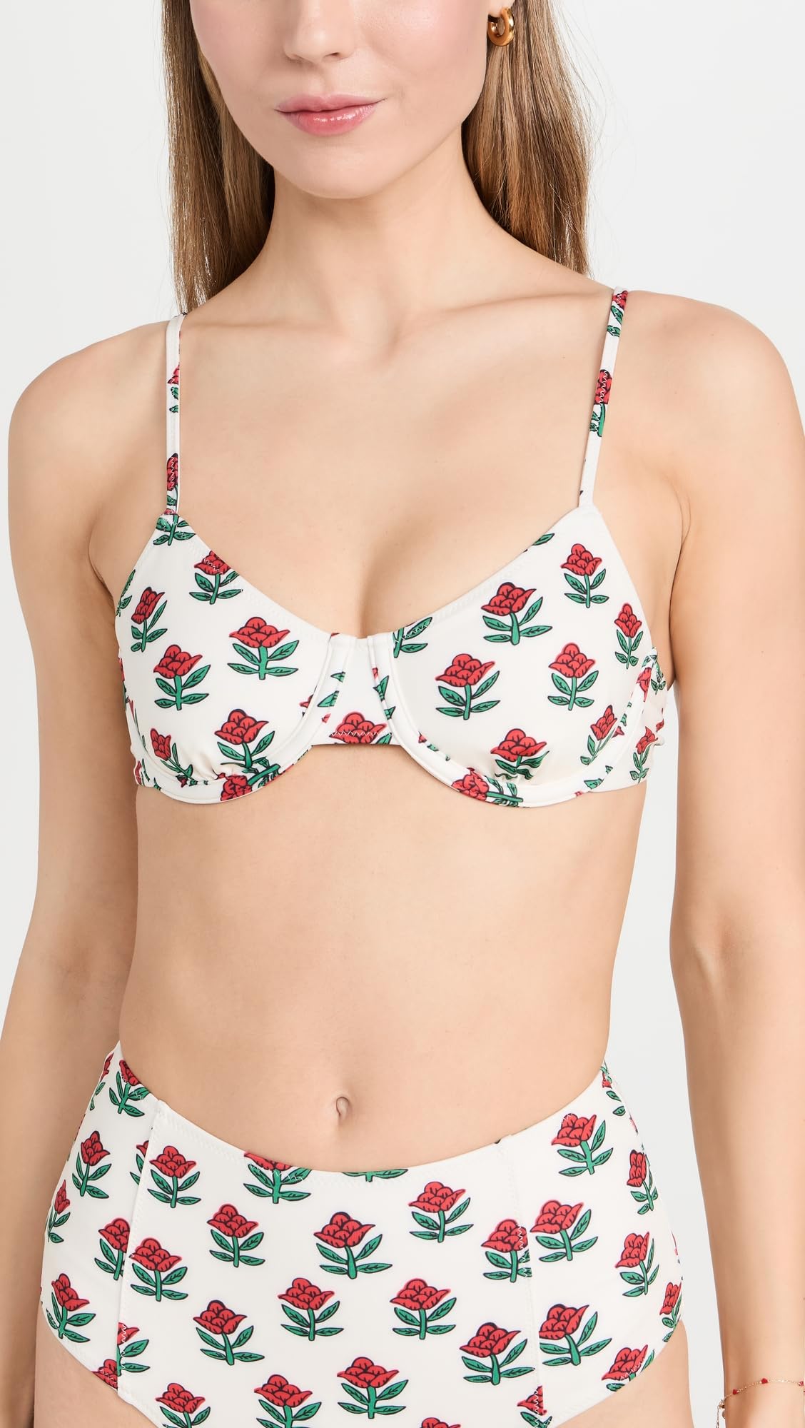 Rhode Women's Divya Bikini Top - Sexy Swimwear for Beach & Pool - Perfect for Summer Vacations, Tropical Getaways, and Resort Wear