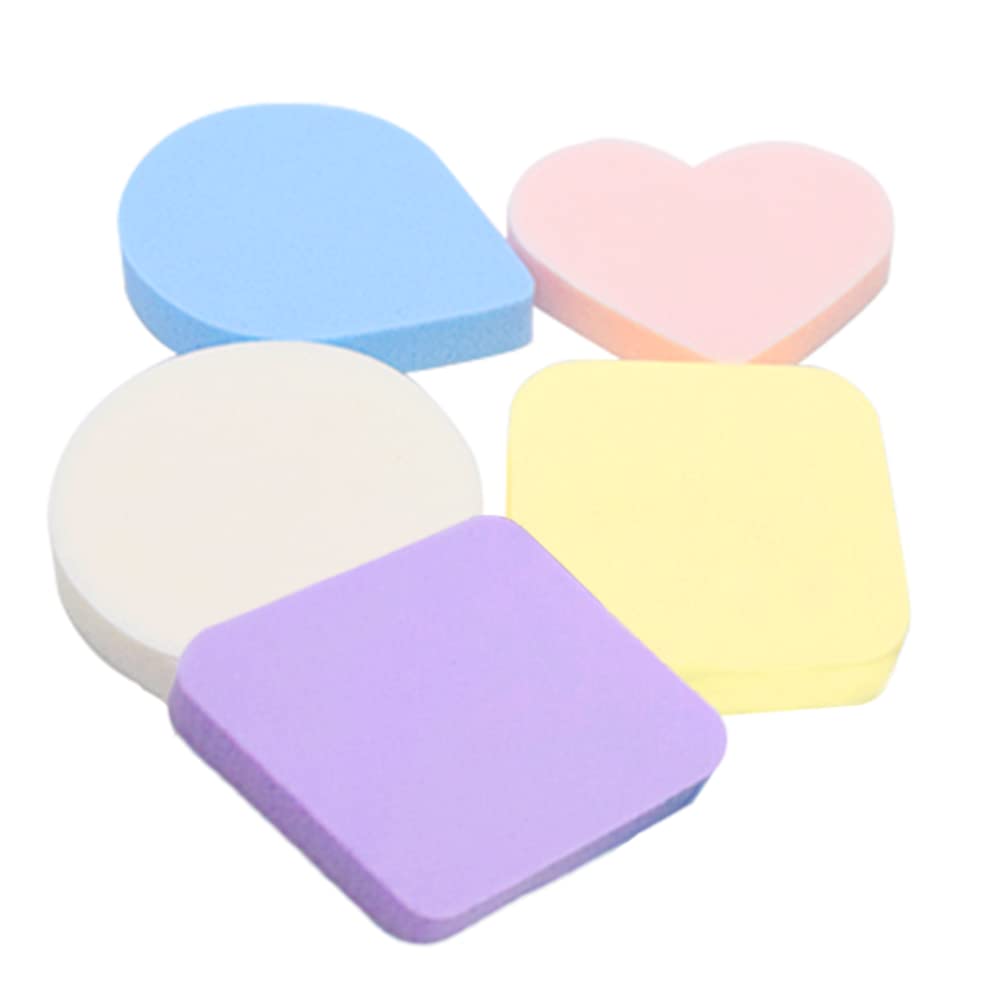 5-Piece Tandem & Shaped Makeup Sponge Set - Perfect for Flawless Blending